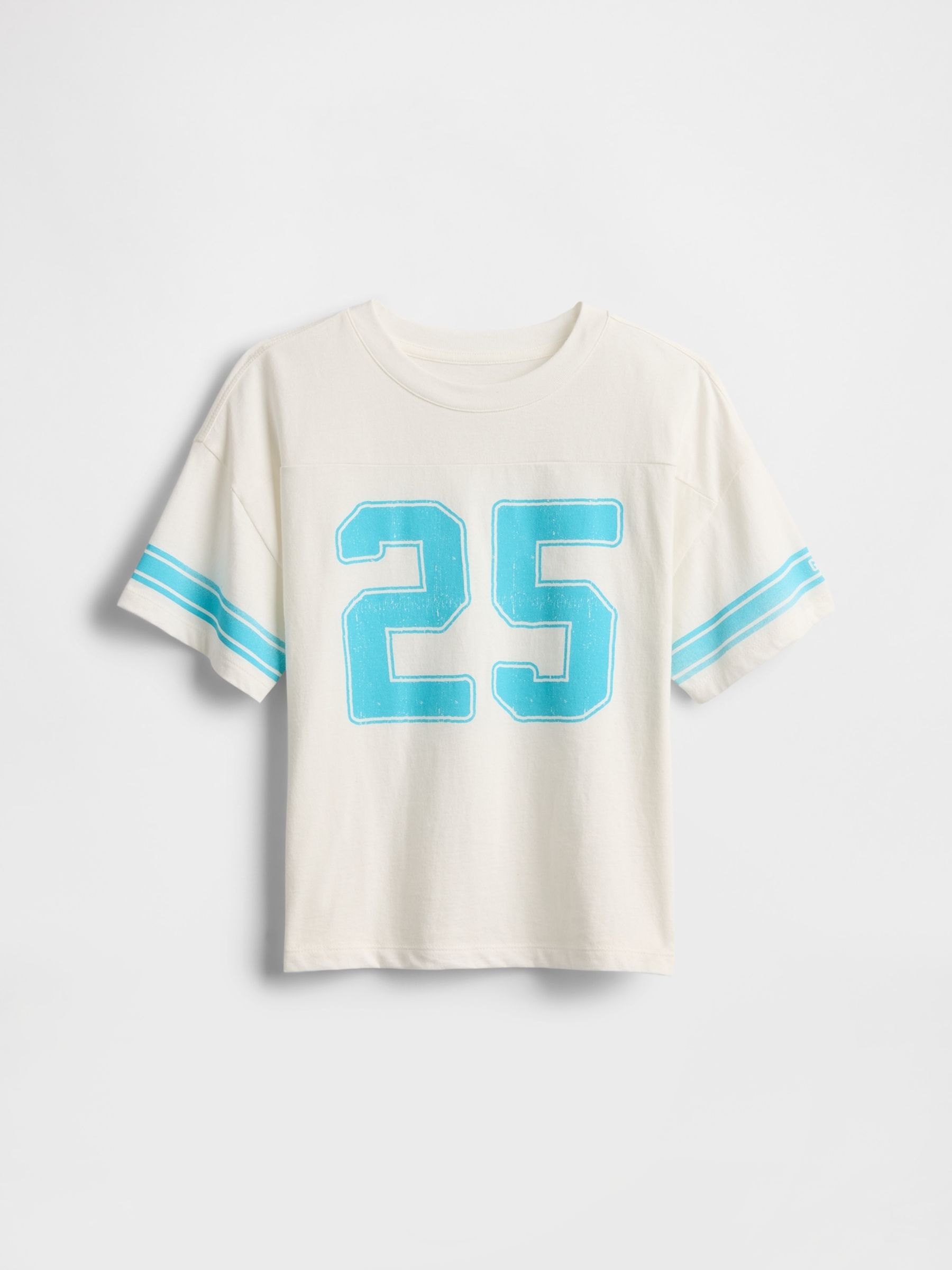 White Varsity Jersey T-Shirt (4-13yrs) - Image 3 of 4