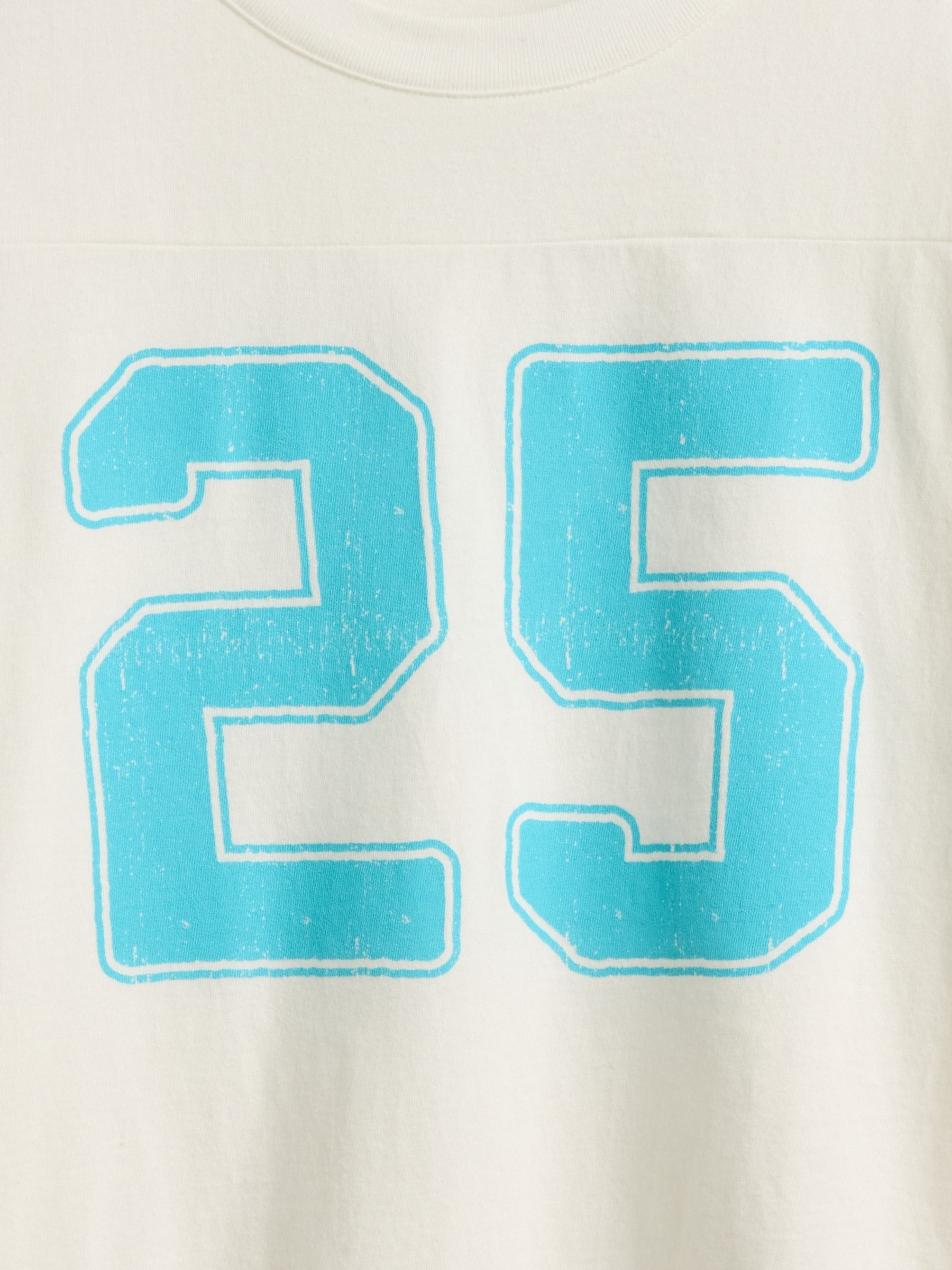 White Varsity Jersey T-Shirt (4-13yrs) - Image 4 of 4