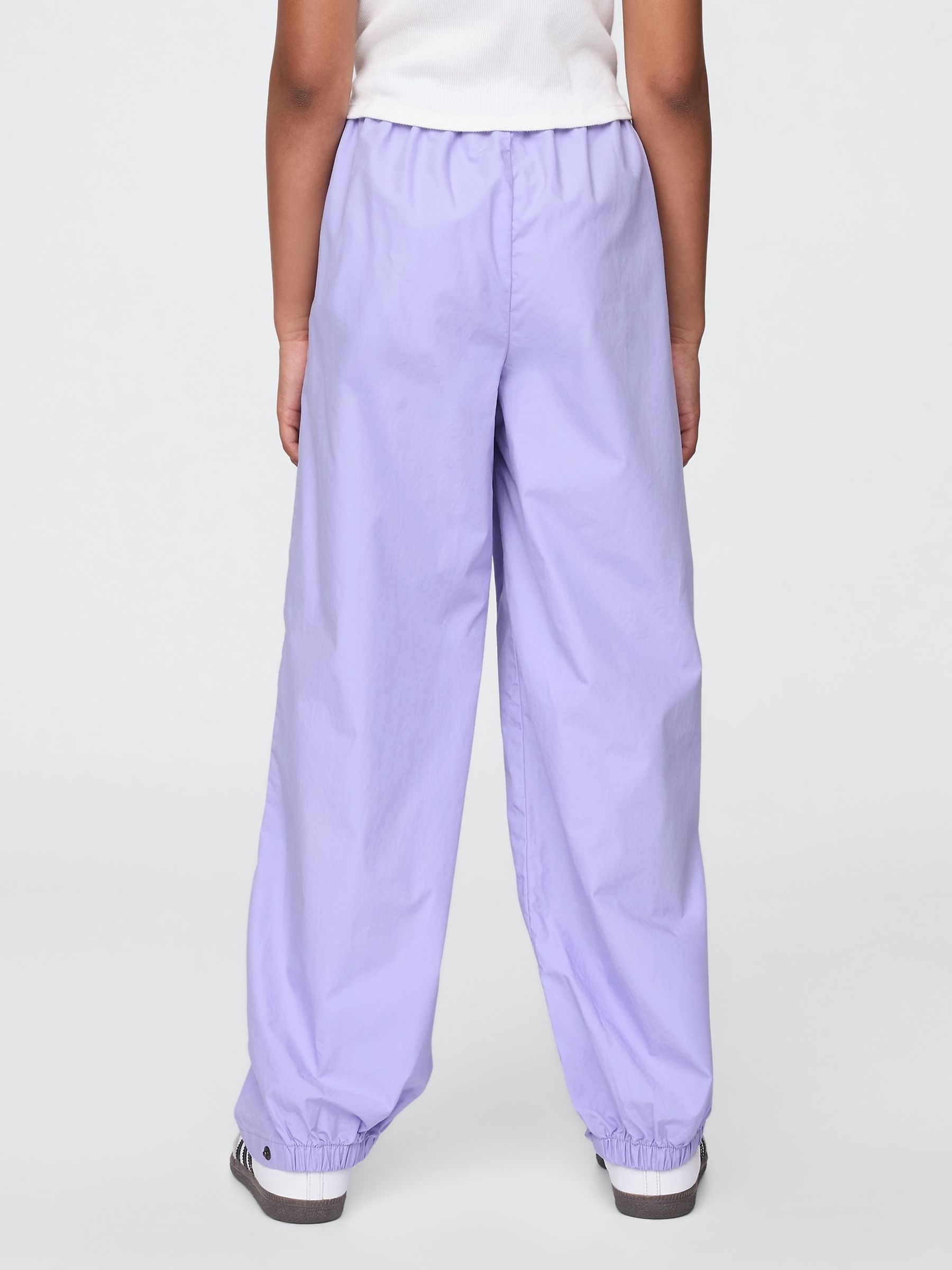 Purple Poplin Baggy Joggers (4-12yrs) - Image 2 of 5