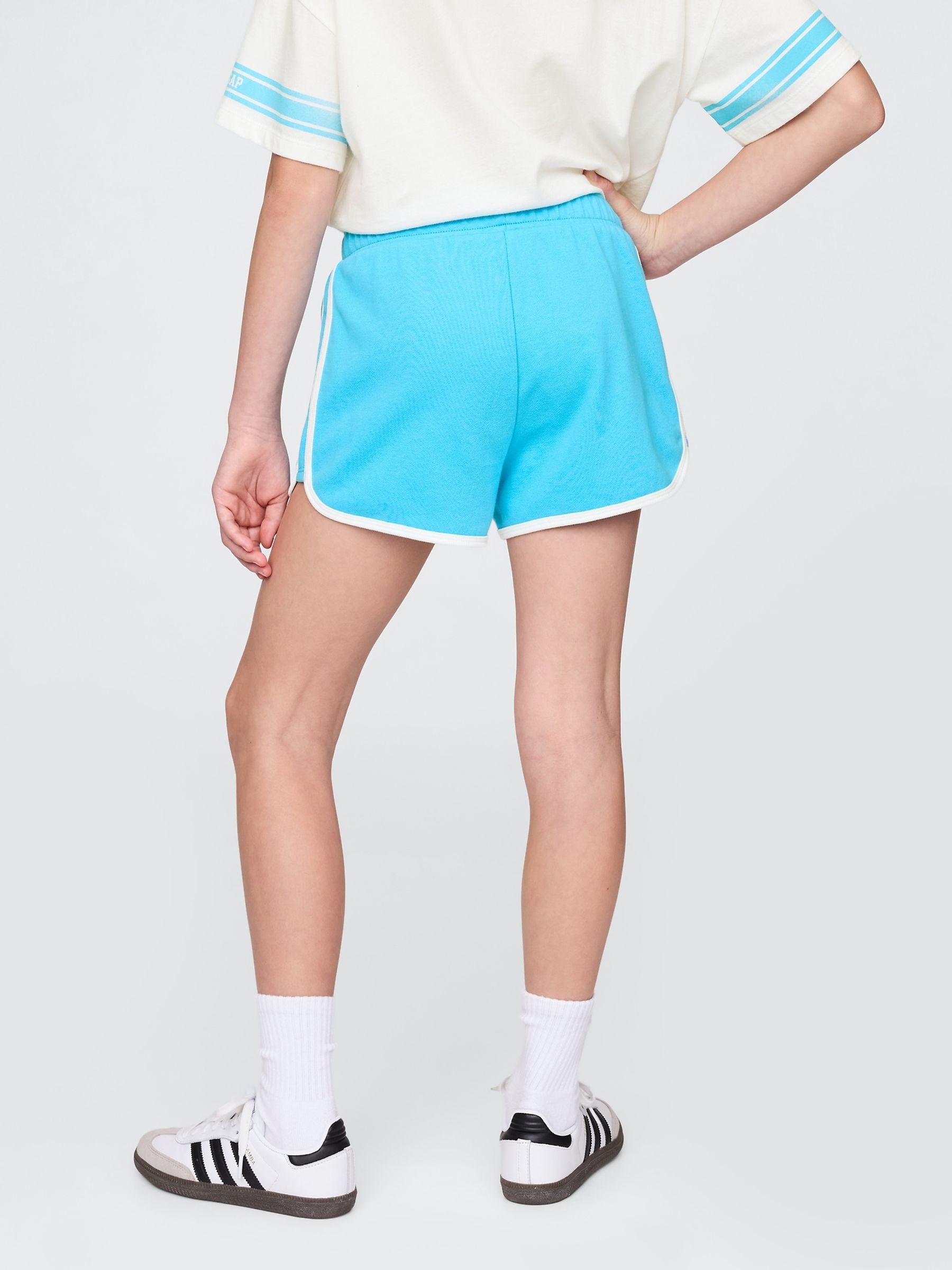 Blue VintageSoft Dolphin Sweat Shorts (4-13yrs) - Image 2 of 5