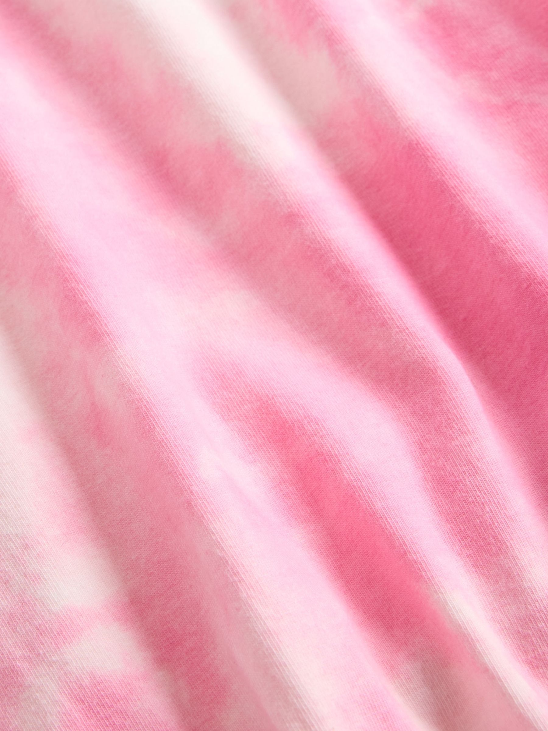 Pink Tiie-Dye Cutout Round Neck Playsuit (4-13yrs) - Image 4 of 4