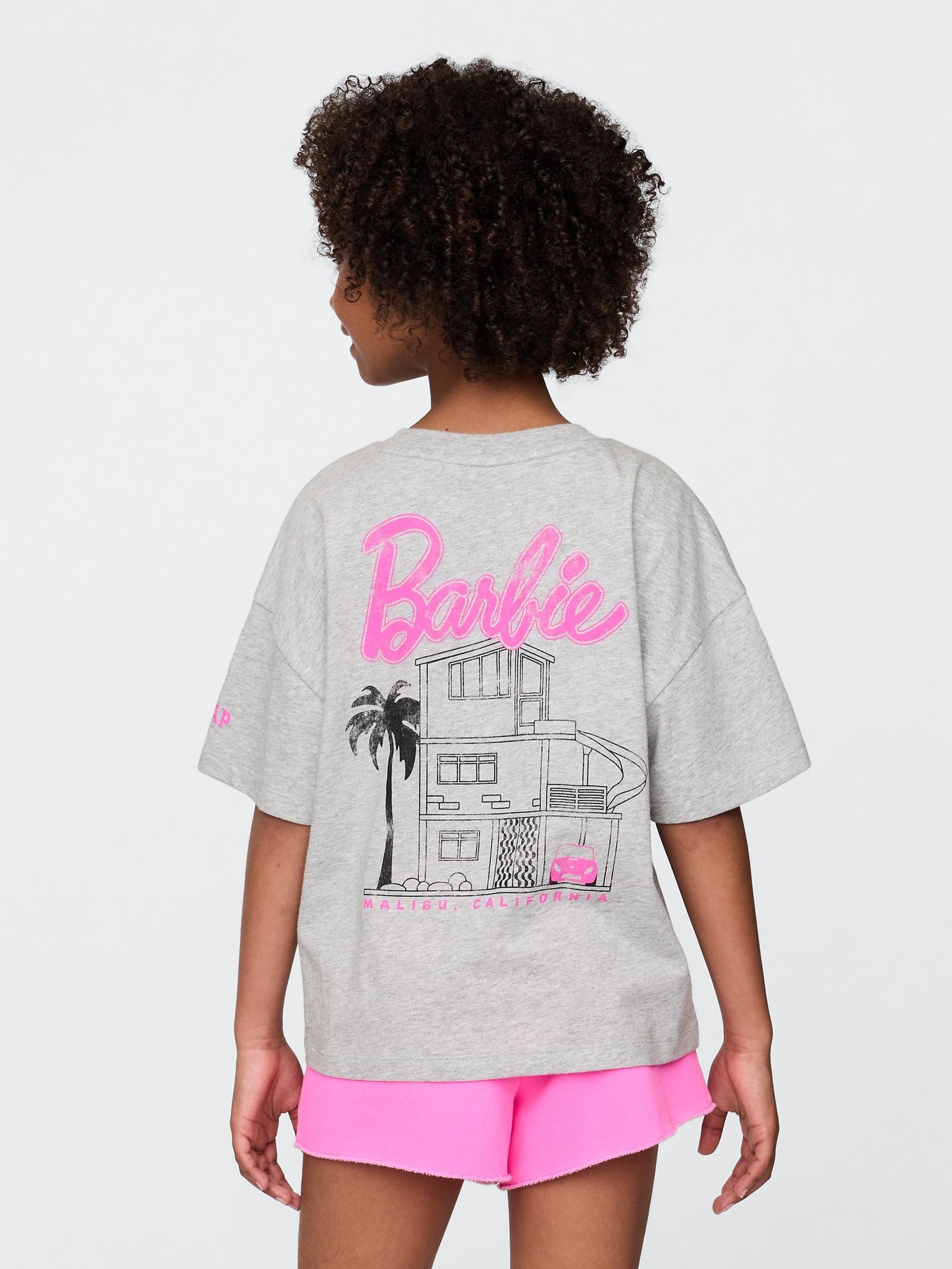 Grey Barbie Oversized Graphic T-Shirt (4-13yrs) - Image 2 of 4