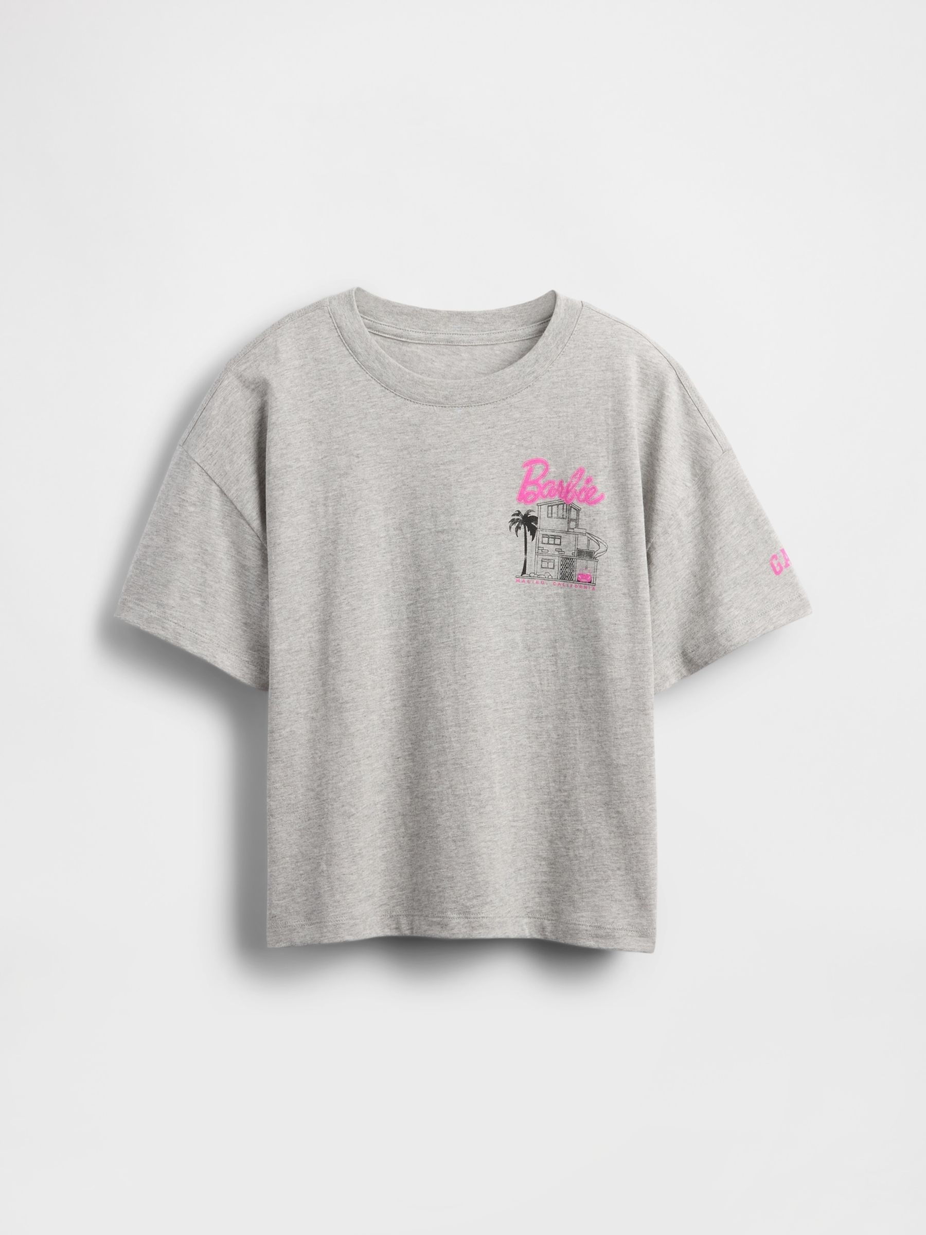 Grey Barbie Oversized Graphic T-Shirt (4-13yrs) - Image 3 of 4