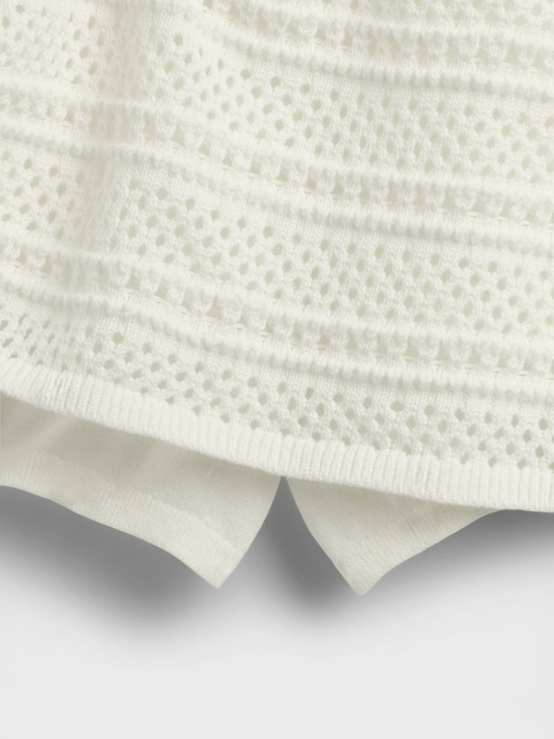 White Crochet Easy Skort (4-13yrs) - Image 4 of 4