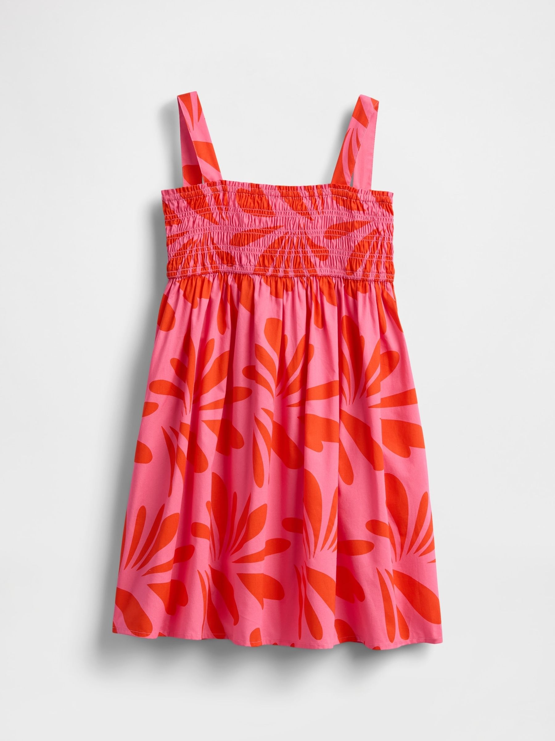 Pink Smocked Poplin Dress (4-13yrs) - Image 4 of 4