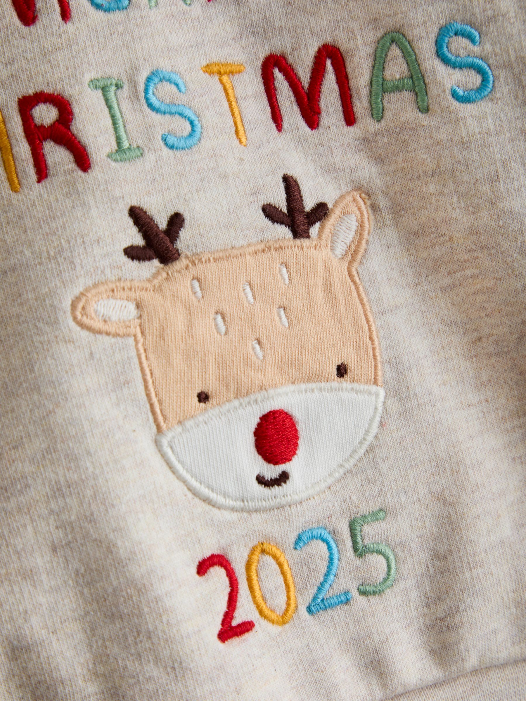 Neutral Christmas Sweatshirt & Leggings Set - Image 6 of 10