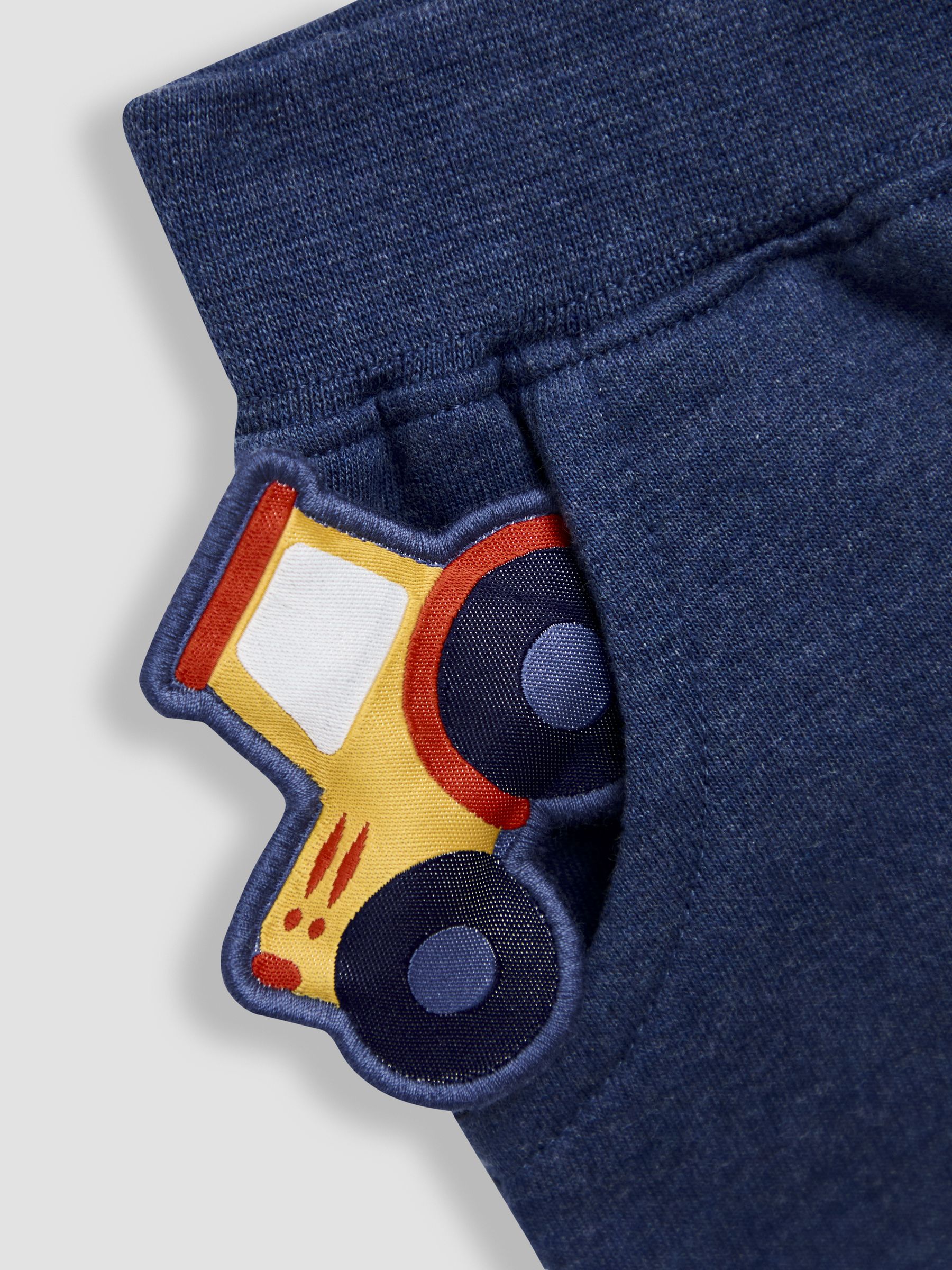 Navy Blue Tractor 2-Piece Embroidered Half Zip & Joggers Set - Image 6 of 7