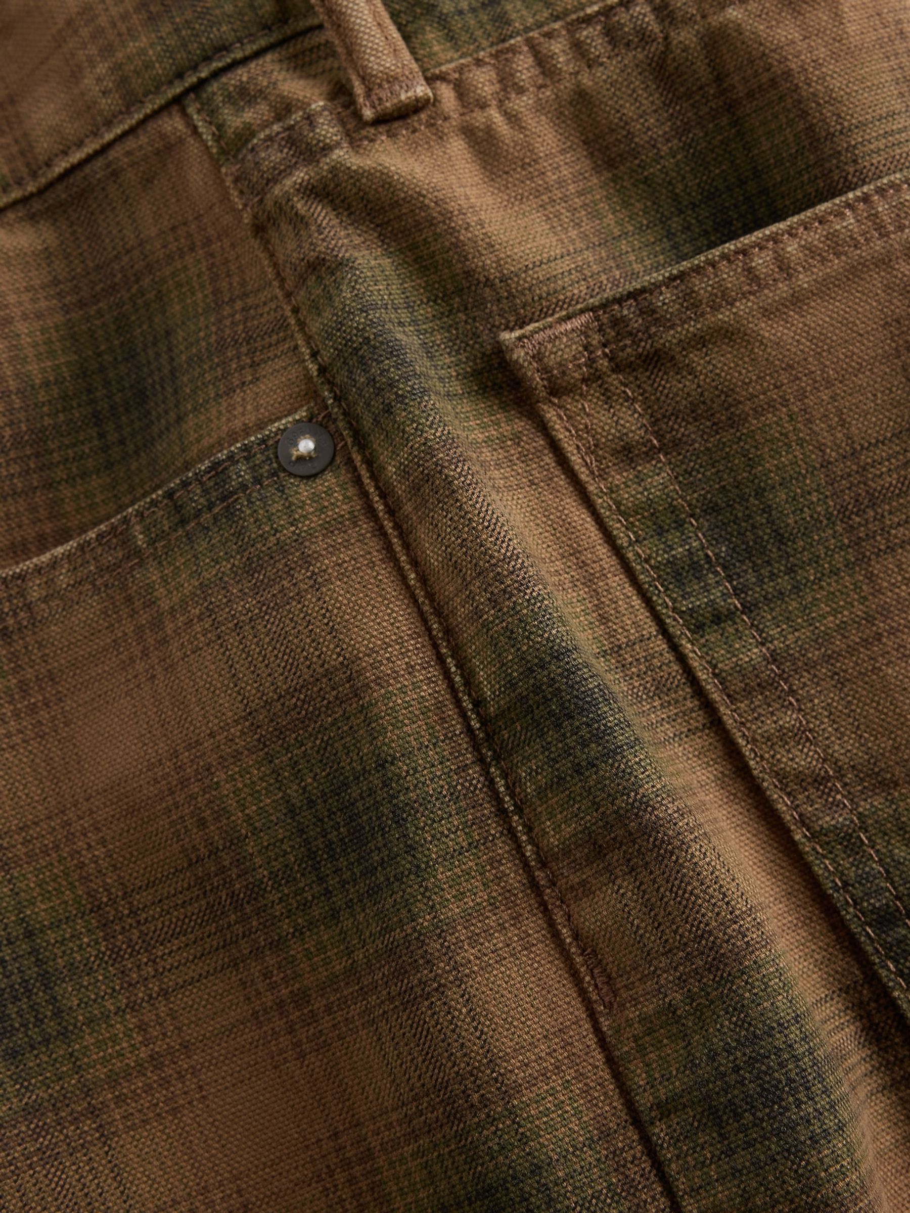 Brown Check Check Canvas Shorts - Image 5 of 5