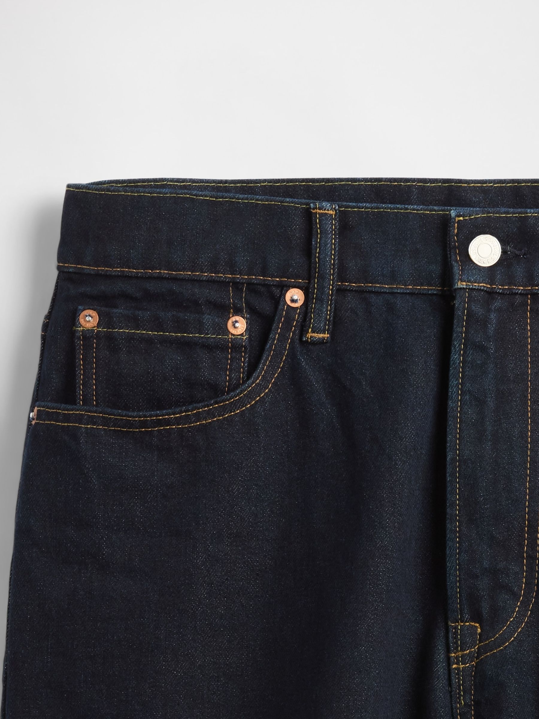 Dark Wash Blue 10.5" Baggy Denim Shorts - Image 5 of 5