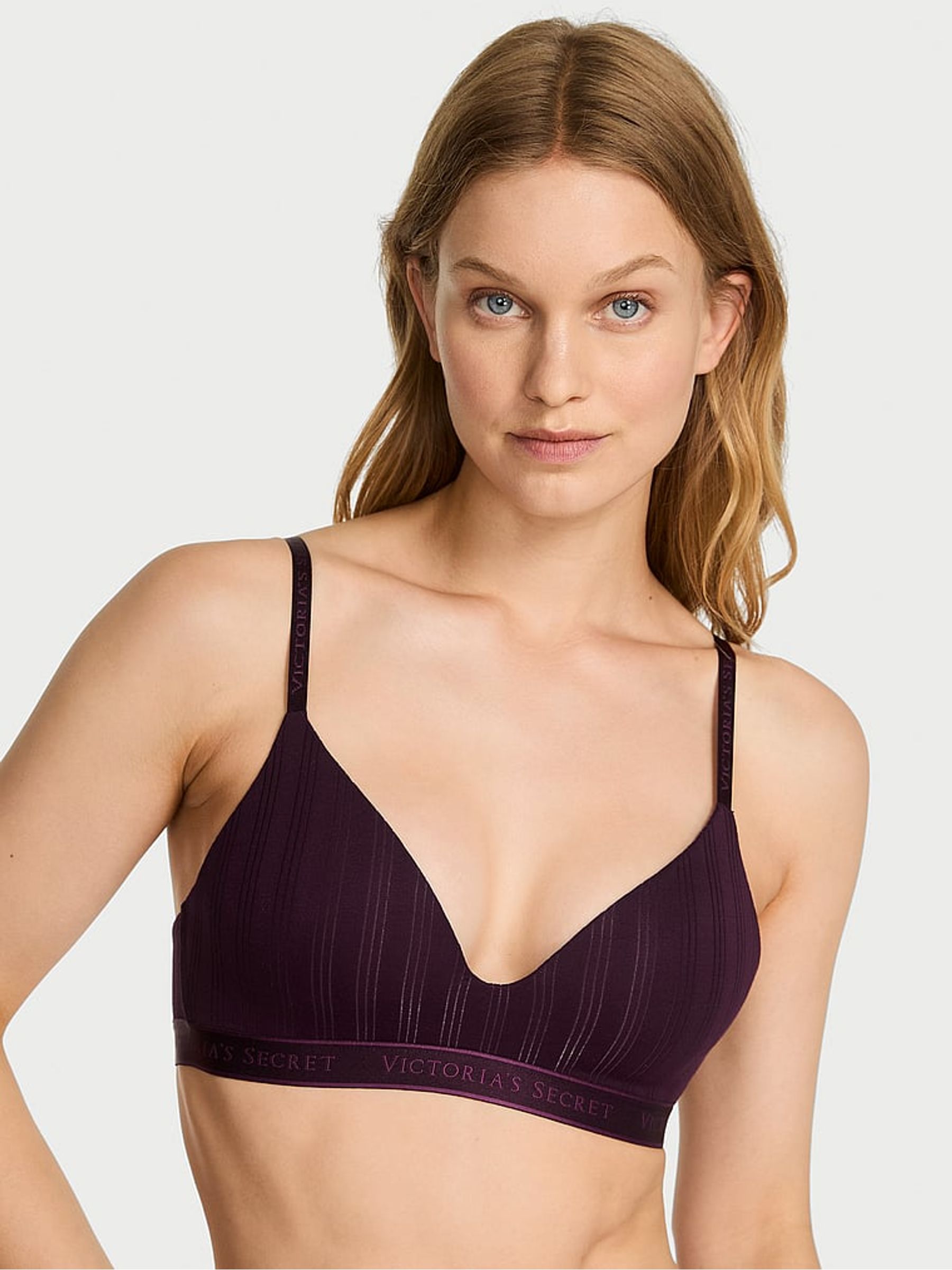 Winter Wine Purple Non Wired Lightly Lined Bra - Image 1 of 3