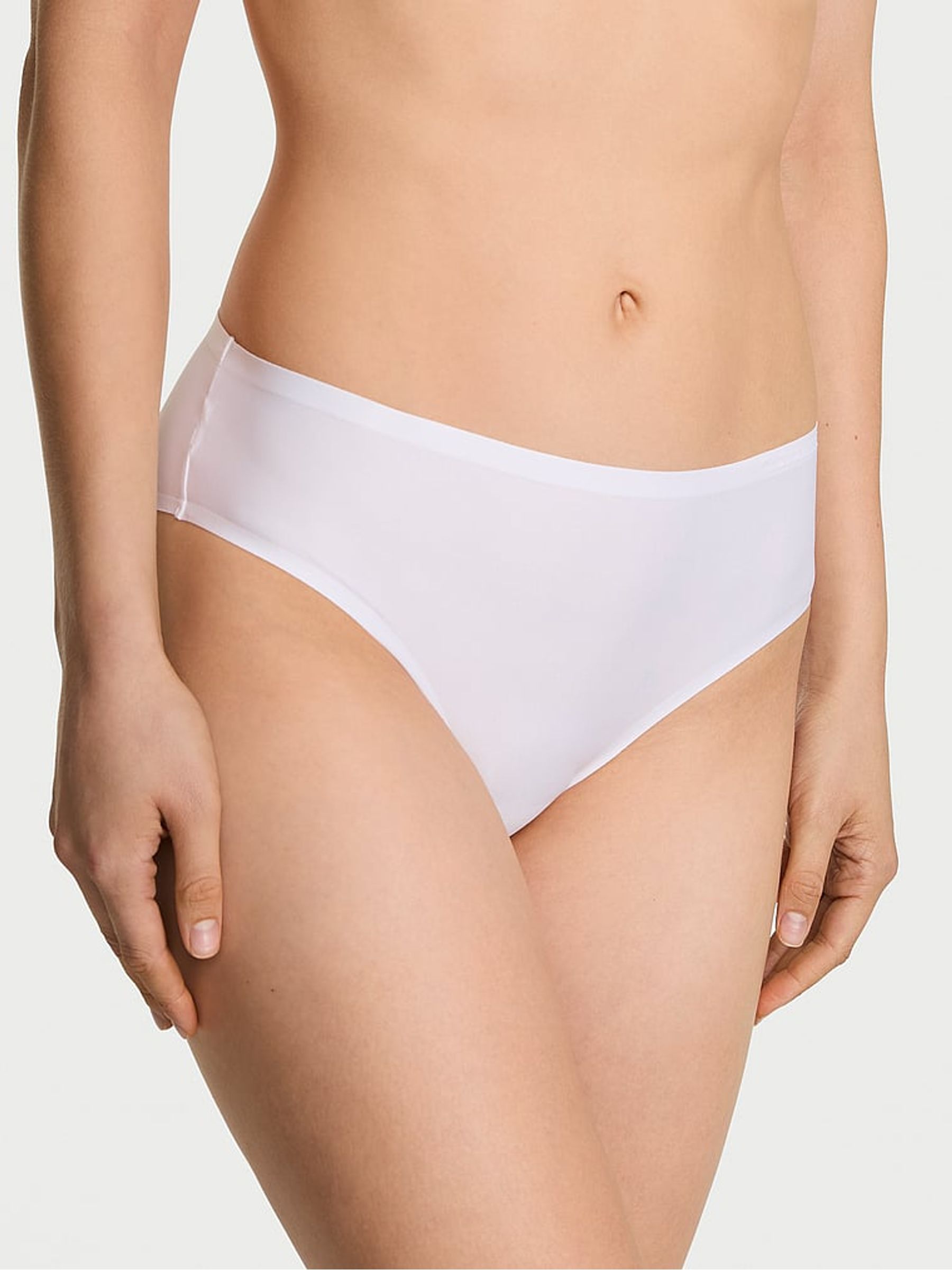 White Bikini Mid-Rise Knickers - Image 1 of 2