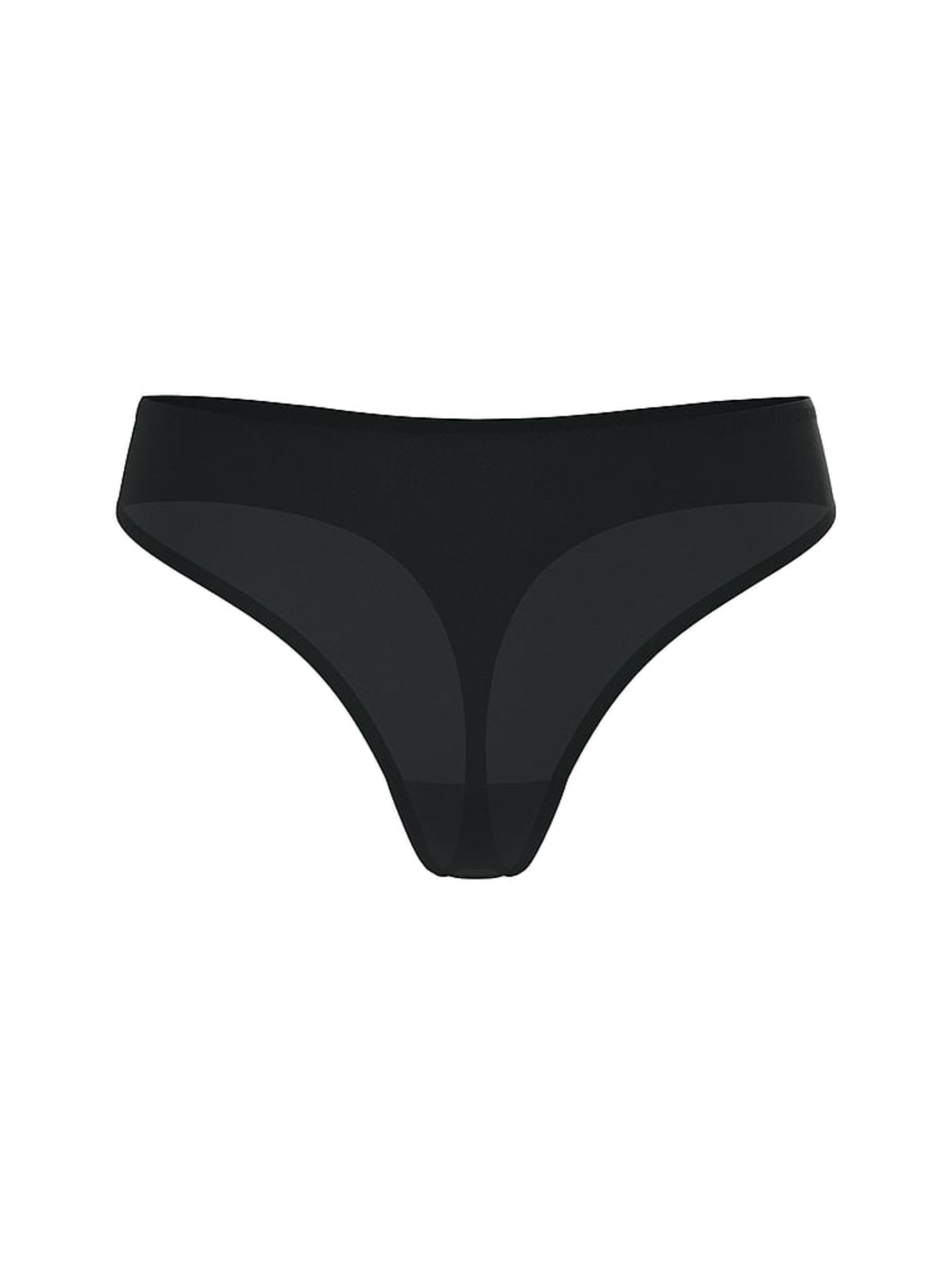 Black Thong Mid-Rise Knickers - Image 3 of 3