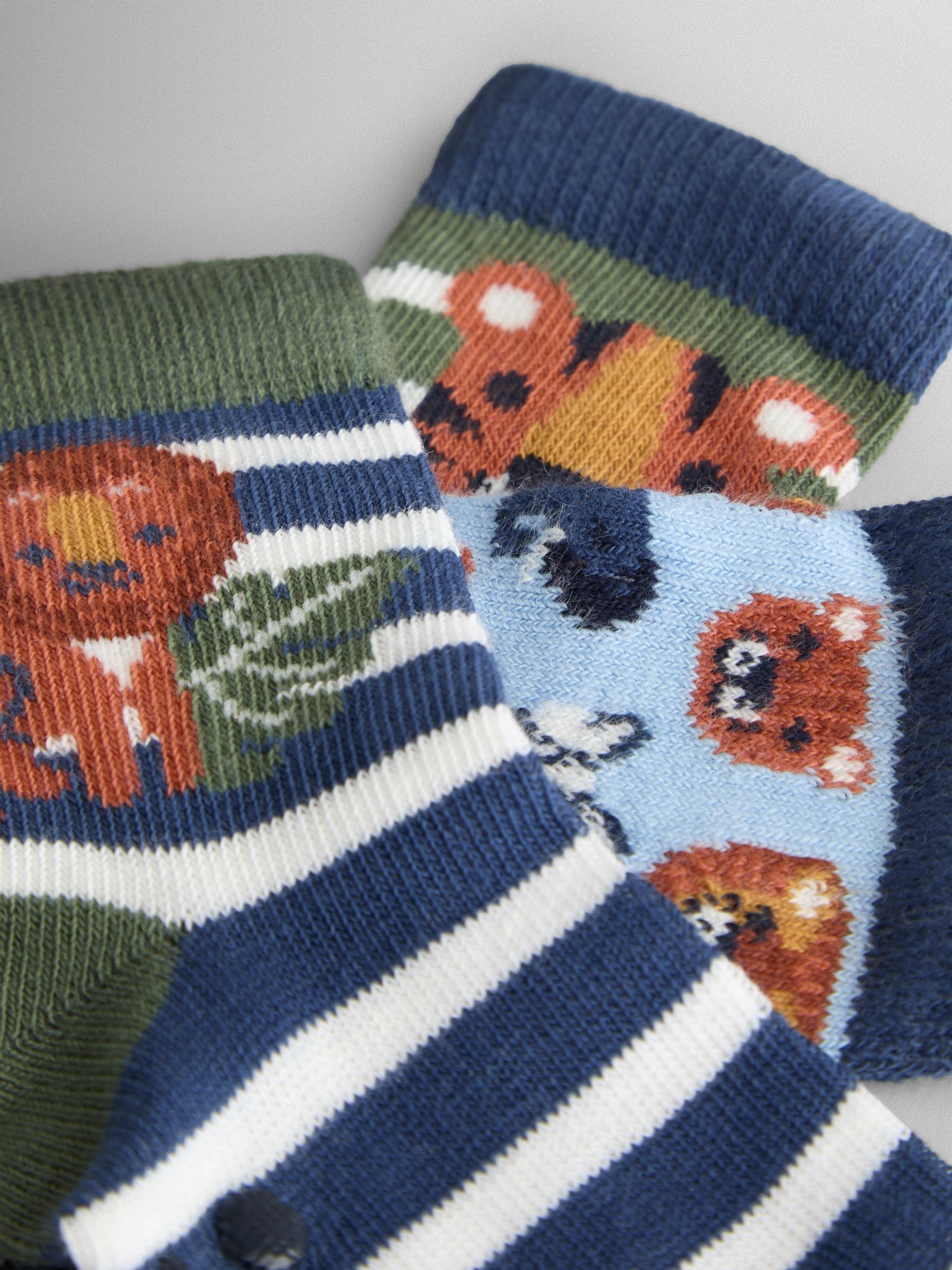 Indigo 3-Pack Safari Socks - Image 5 of 5