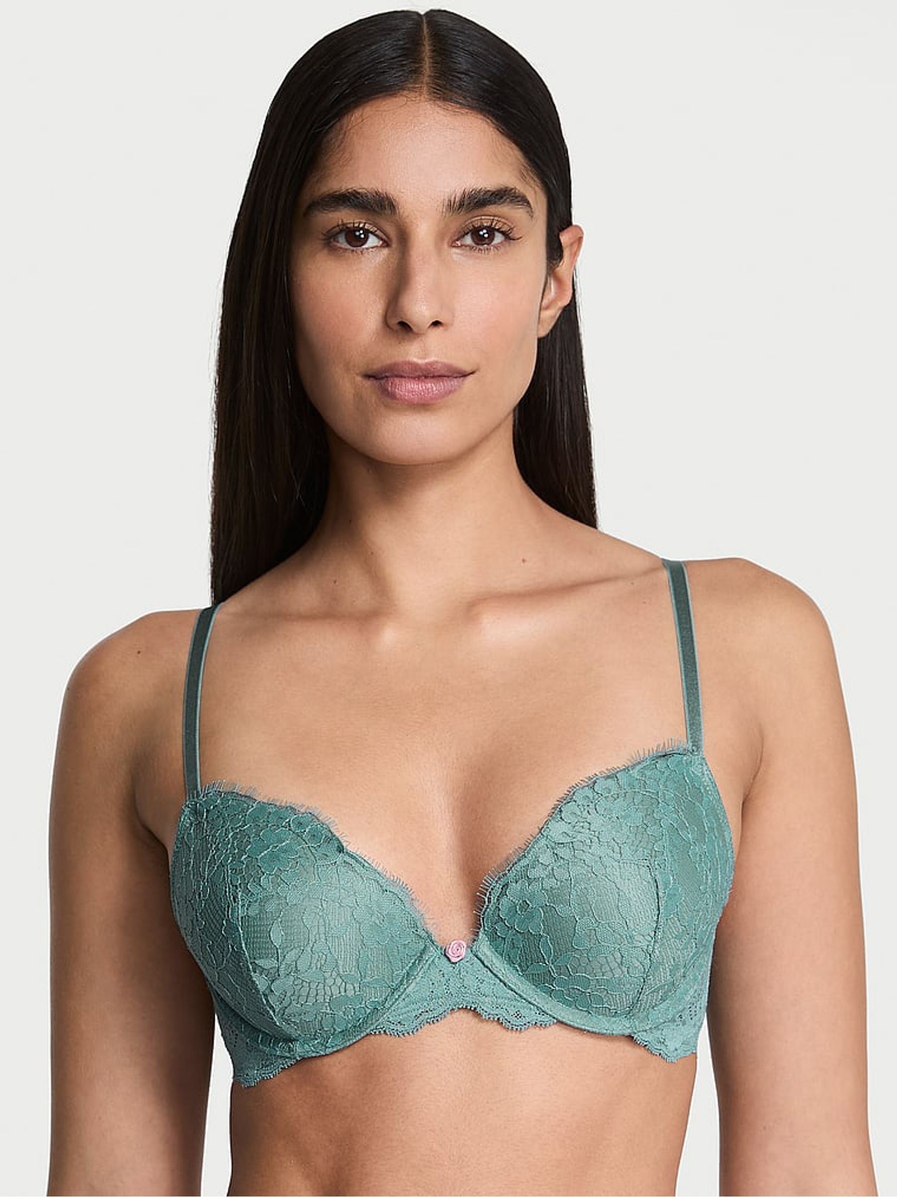 Arctic Green Push Up Bra - Image 1 of 2