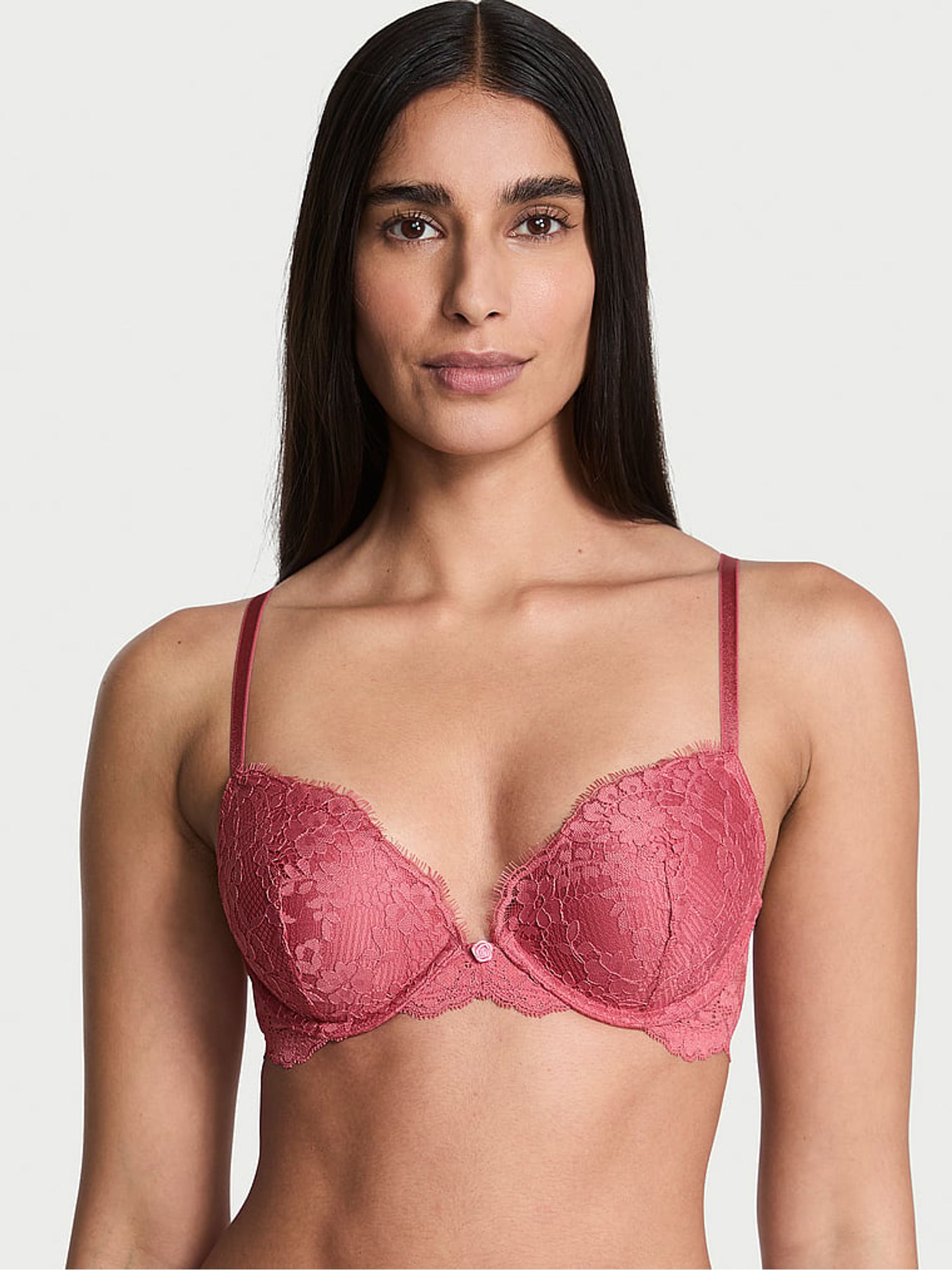 Seductive Rose Pink Push Up Bra - Image 1 of 2