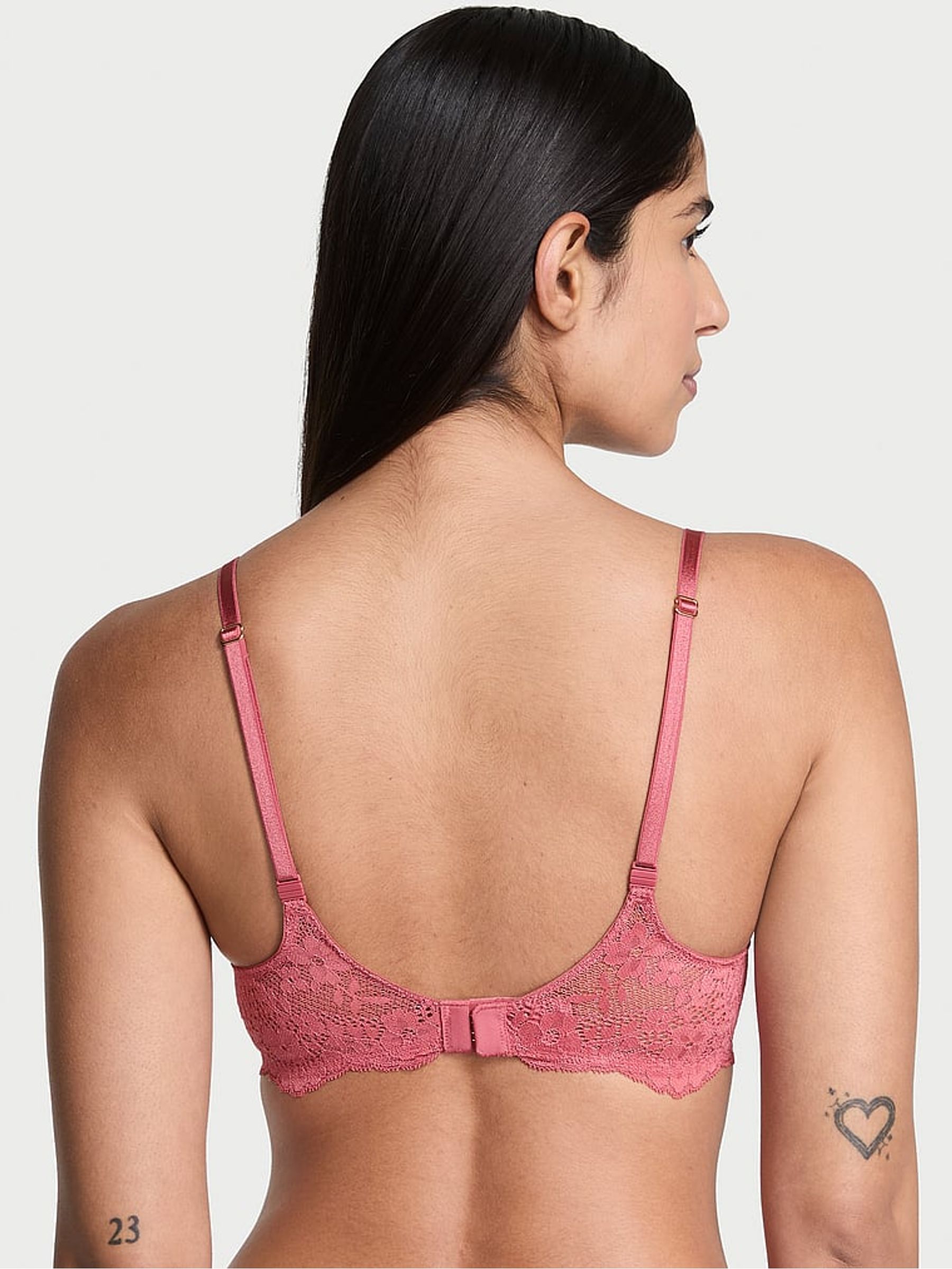 Seductive Rose Pink Push Up Bra - Image 2 of 2