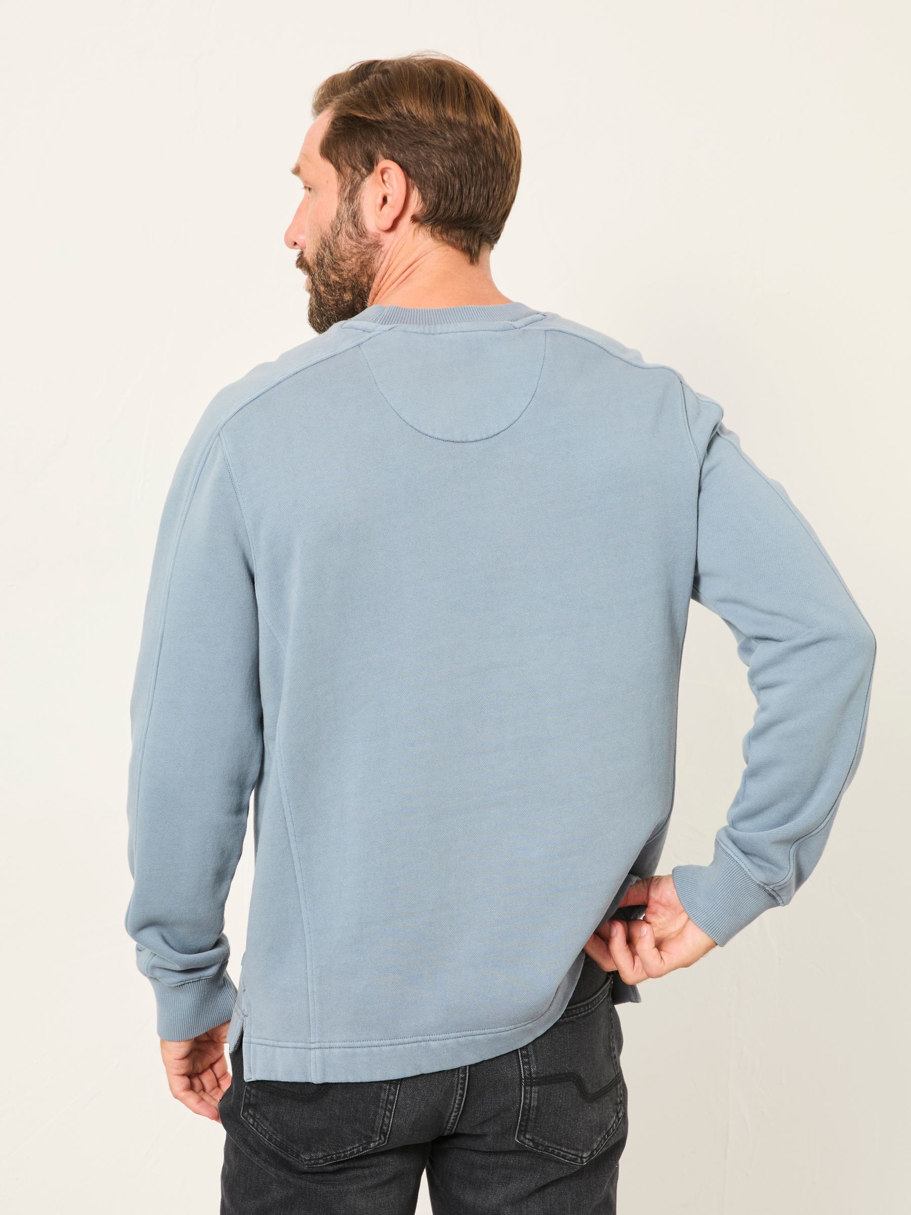 Brooke Light Vintage Blue Crew Sweat - Image 2 of 6 Brooke Light Vintage Blue Crew Sweat - Image 2 of 6
