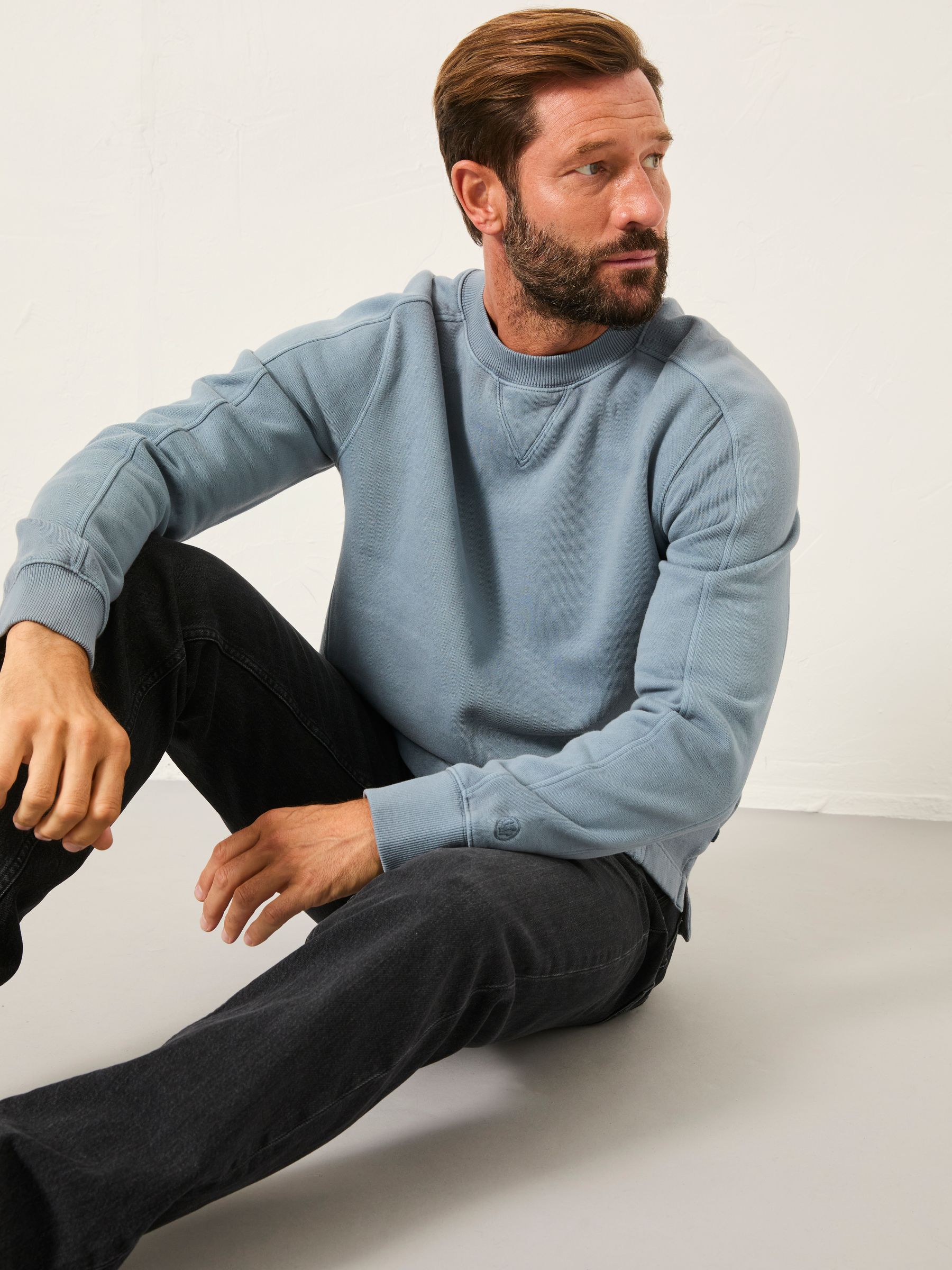 Brooke Light Vintage Blue Crew Sweat - Image 3 of 6