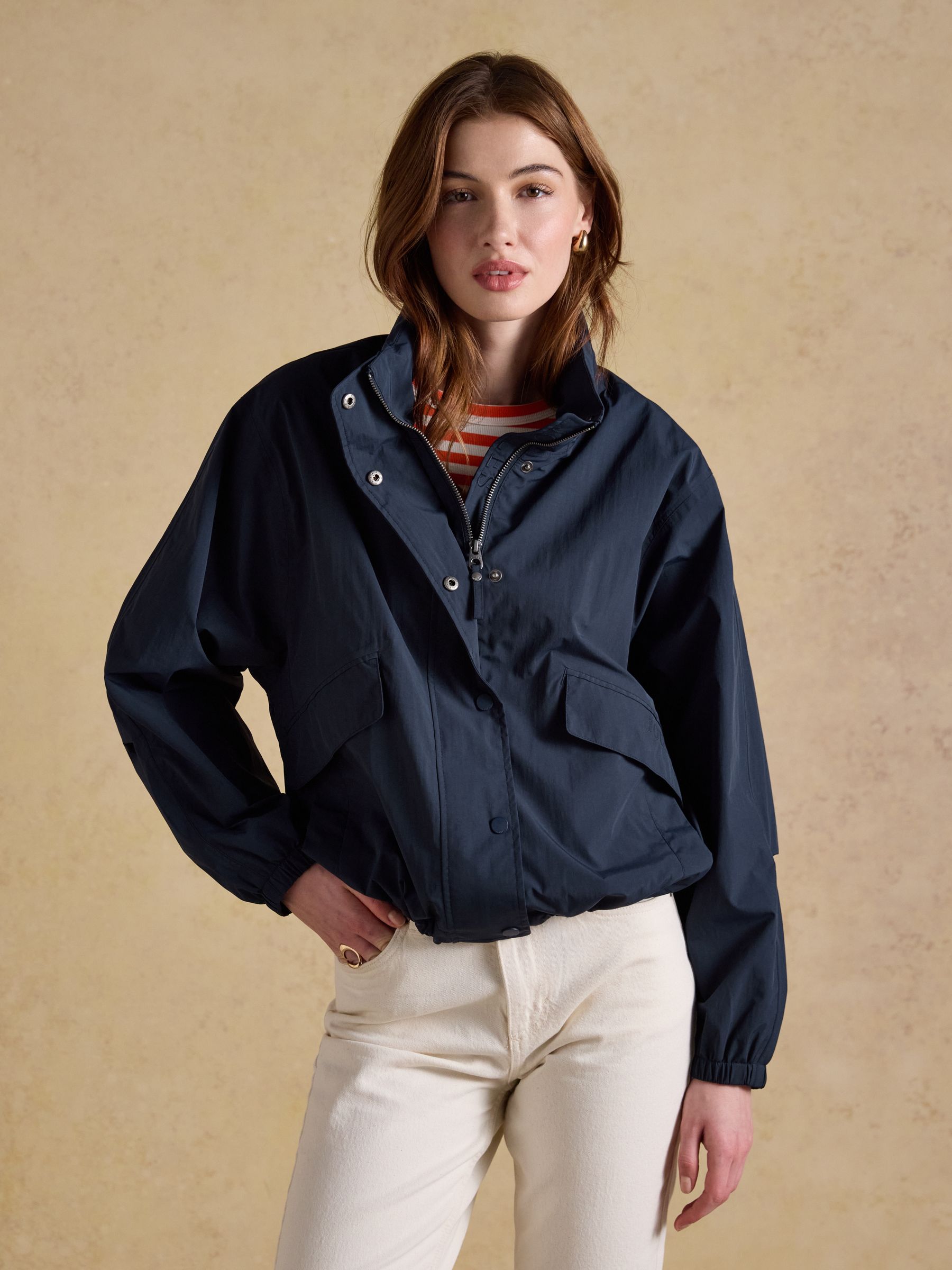 Hove Navy Waterproof Windbreaker Jacket - Image 1 of 11