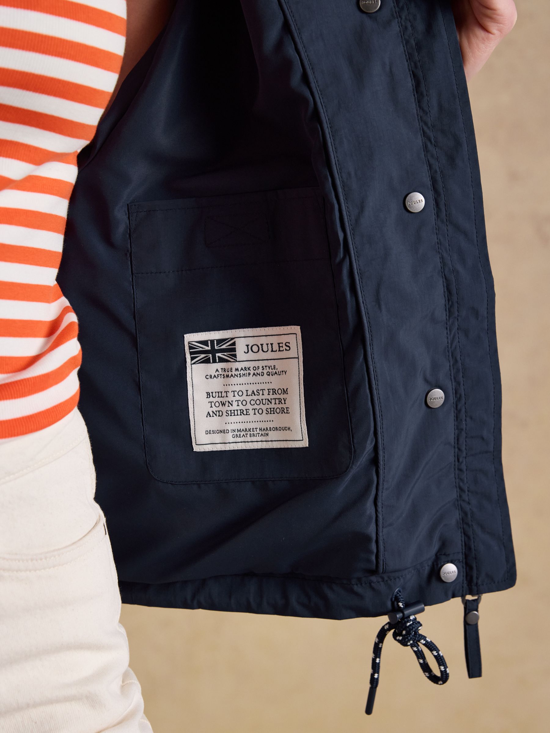 Hove Navy Waterproof Windbreaker Jacket - Image 6 of 11