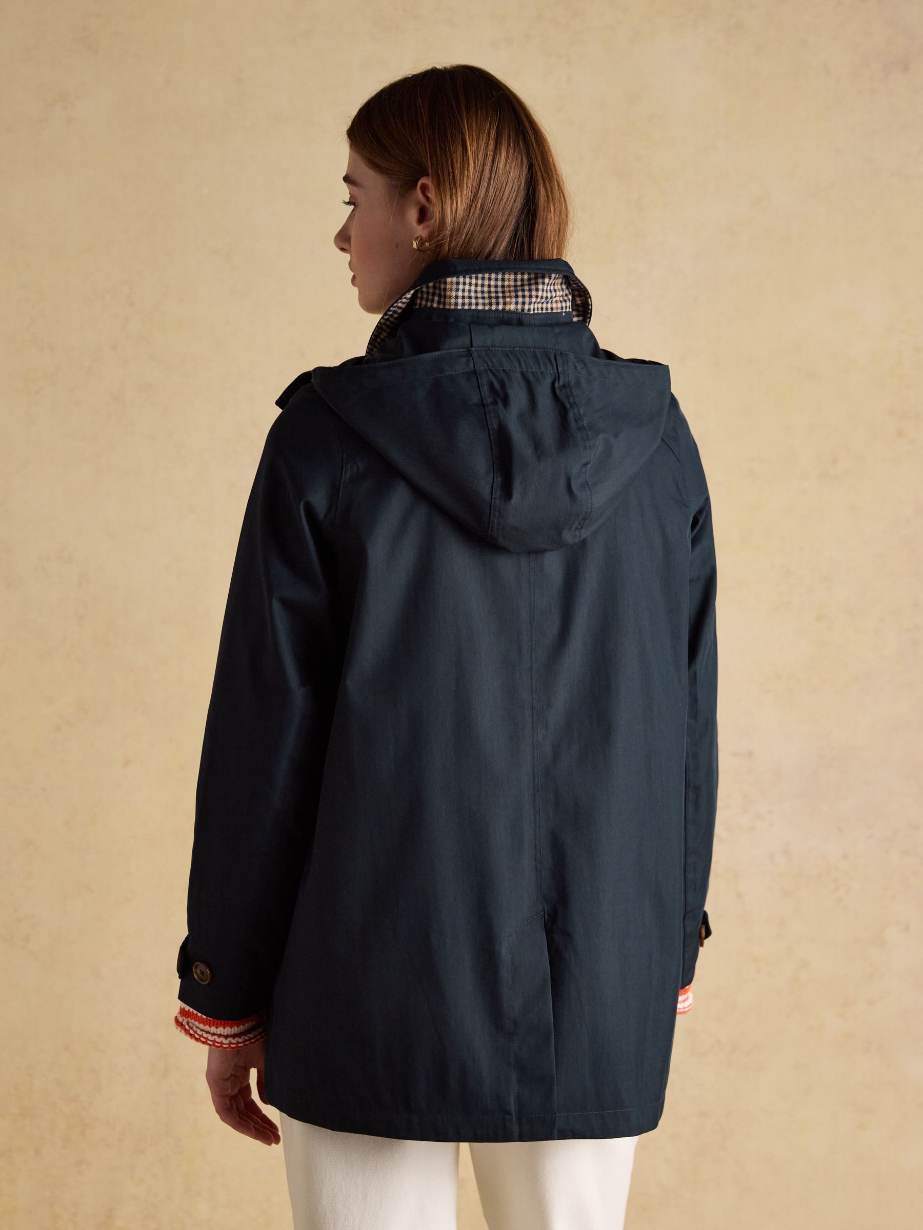 Rainmore Navy Waterproof button through Raincoat - Image 2 of 13