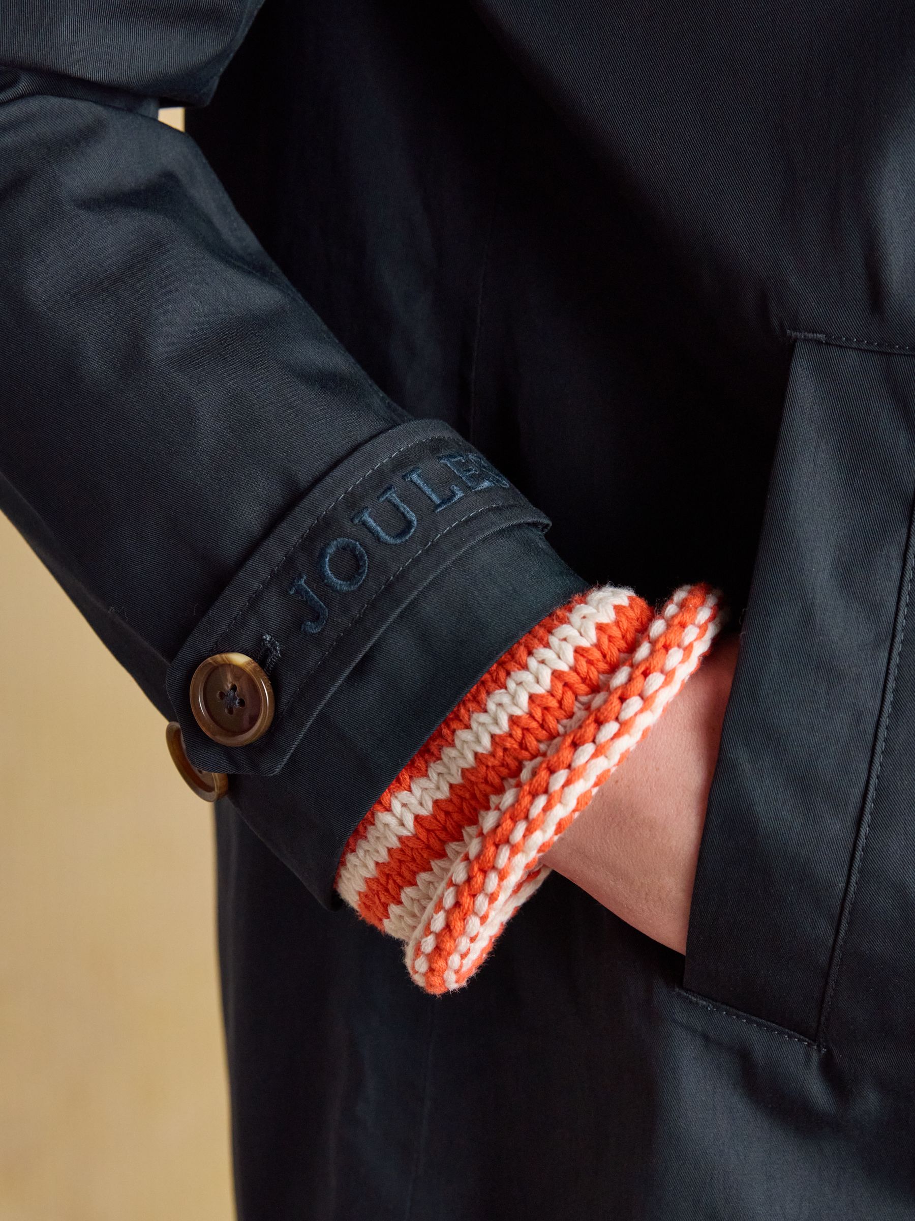 Rainmore Navy Waterproof button through Raincoat - Image 6 of 13