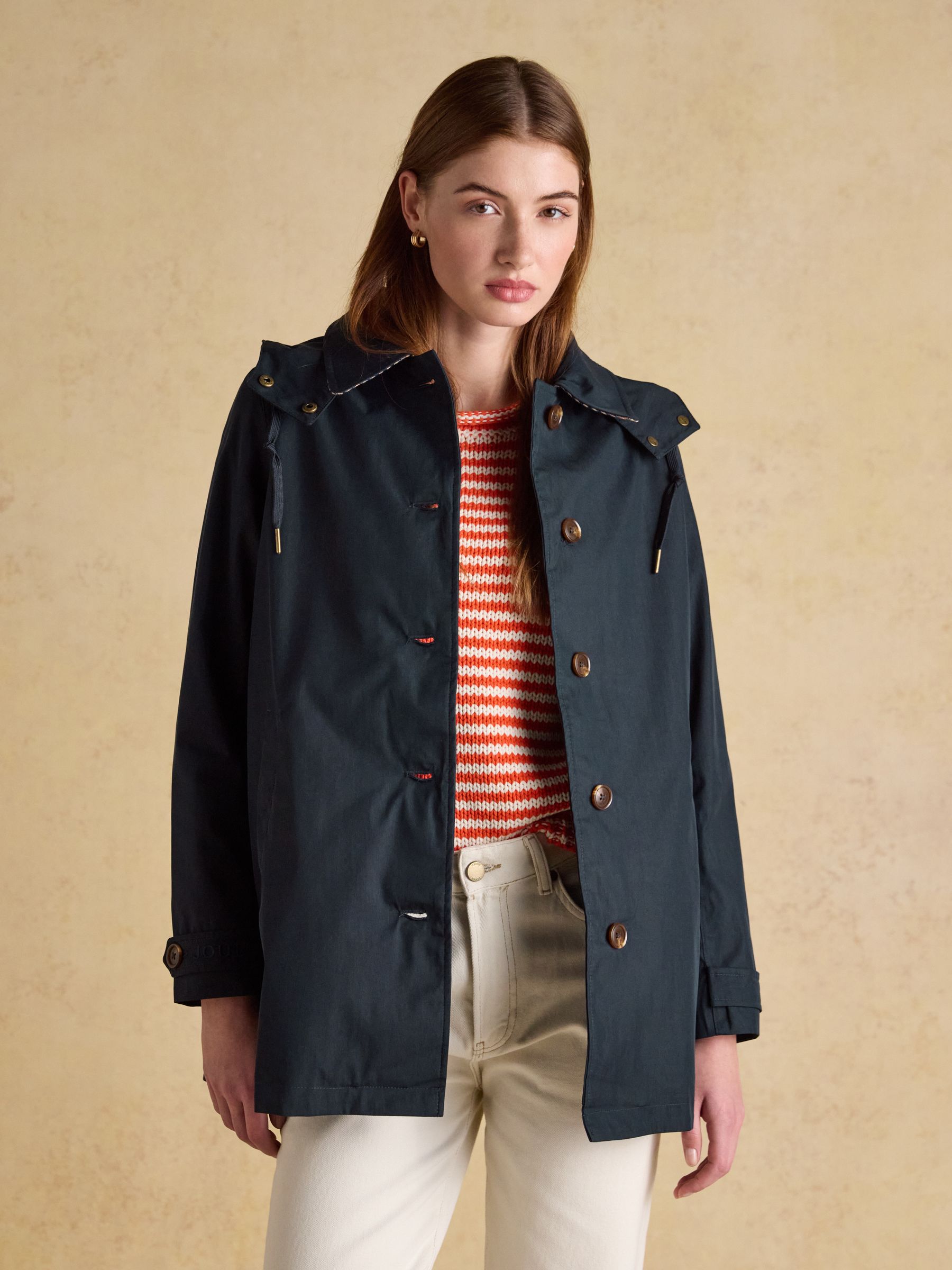 Rainmore Navy Waterproof button through Raincoat - Image 7 of 13