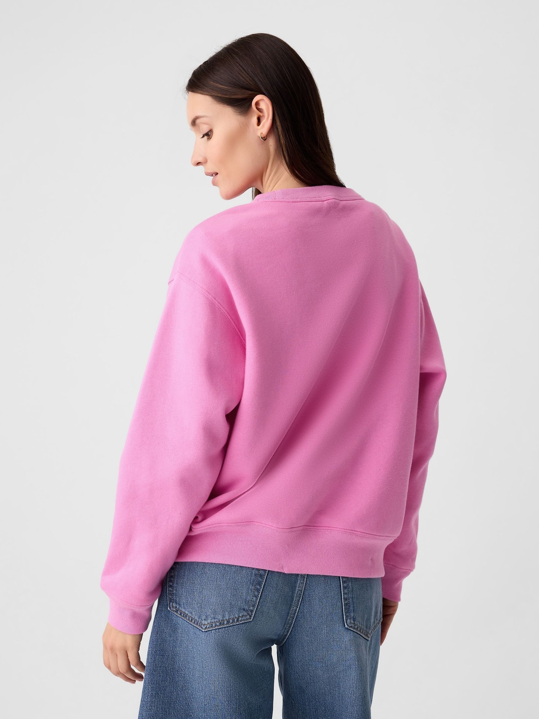 Pink Logo Fleece Jumper - Image 2 of 3