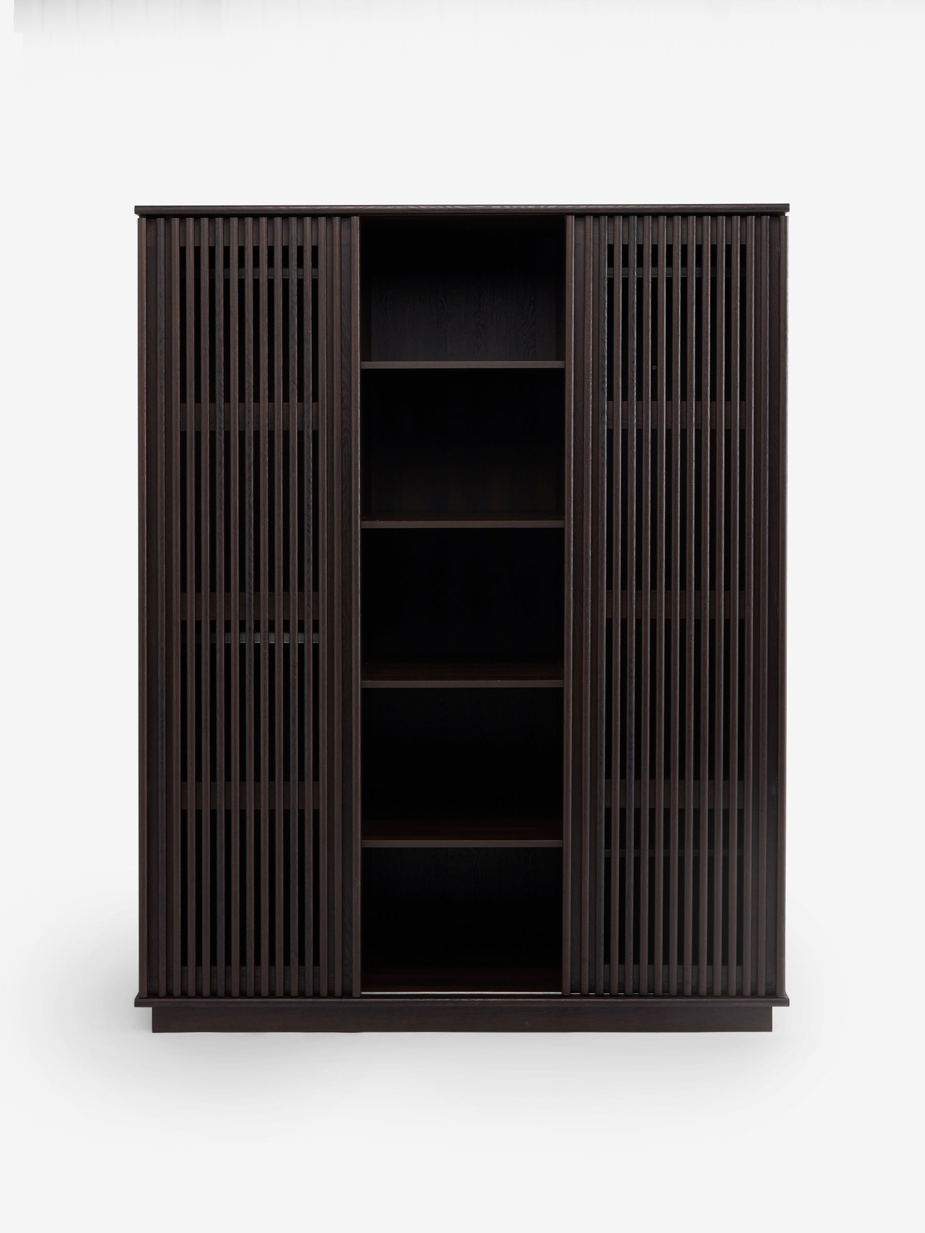 Tulma Sliding Triple Wardrobe in Dark Wood Effect - Image 5 of 6