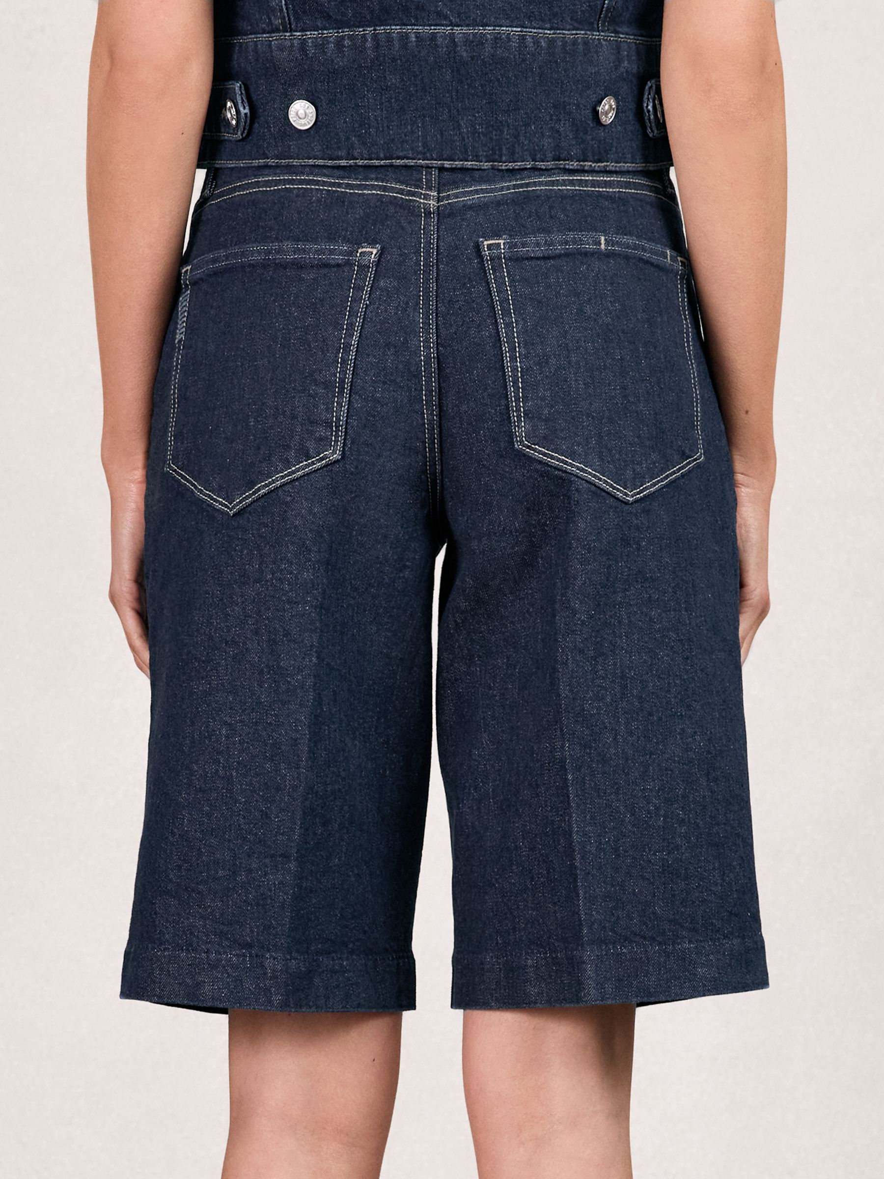 Paige Denim Bermuda Shorts in Navy - Image 4 of 5