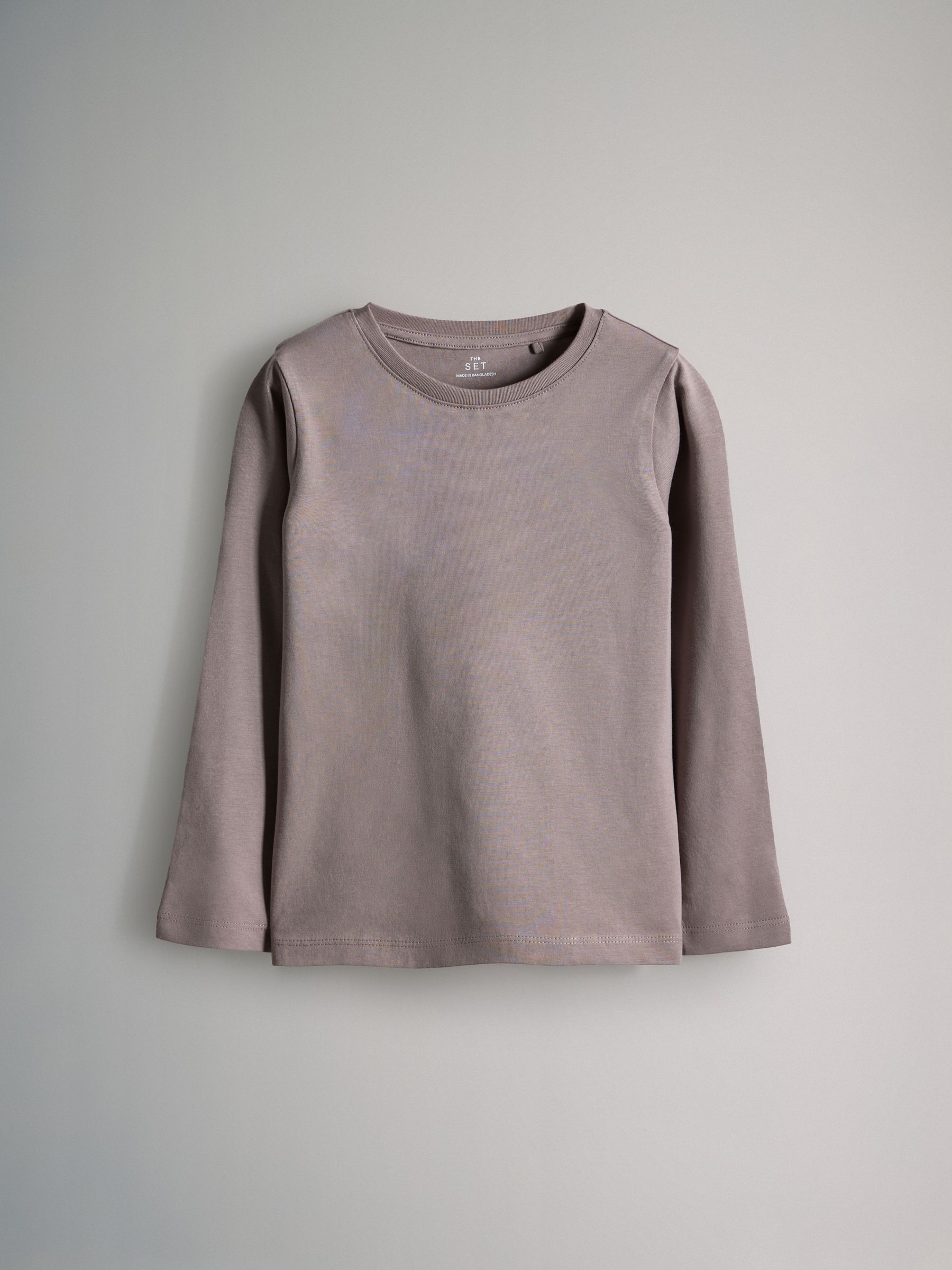 6 Pack Regular Long Sleeve Cotton T-Shirts - Image 12 of 16