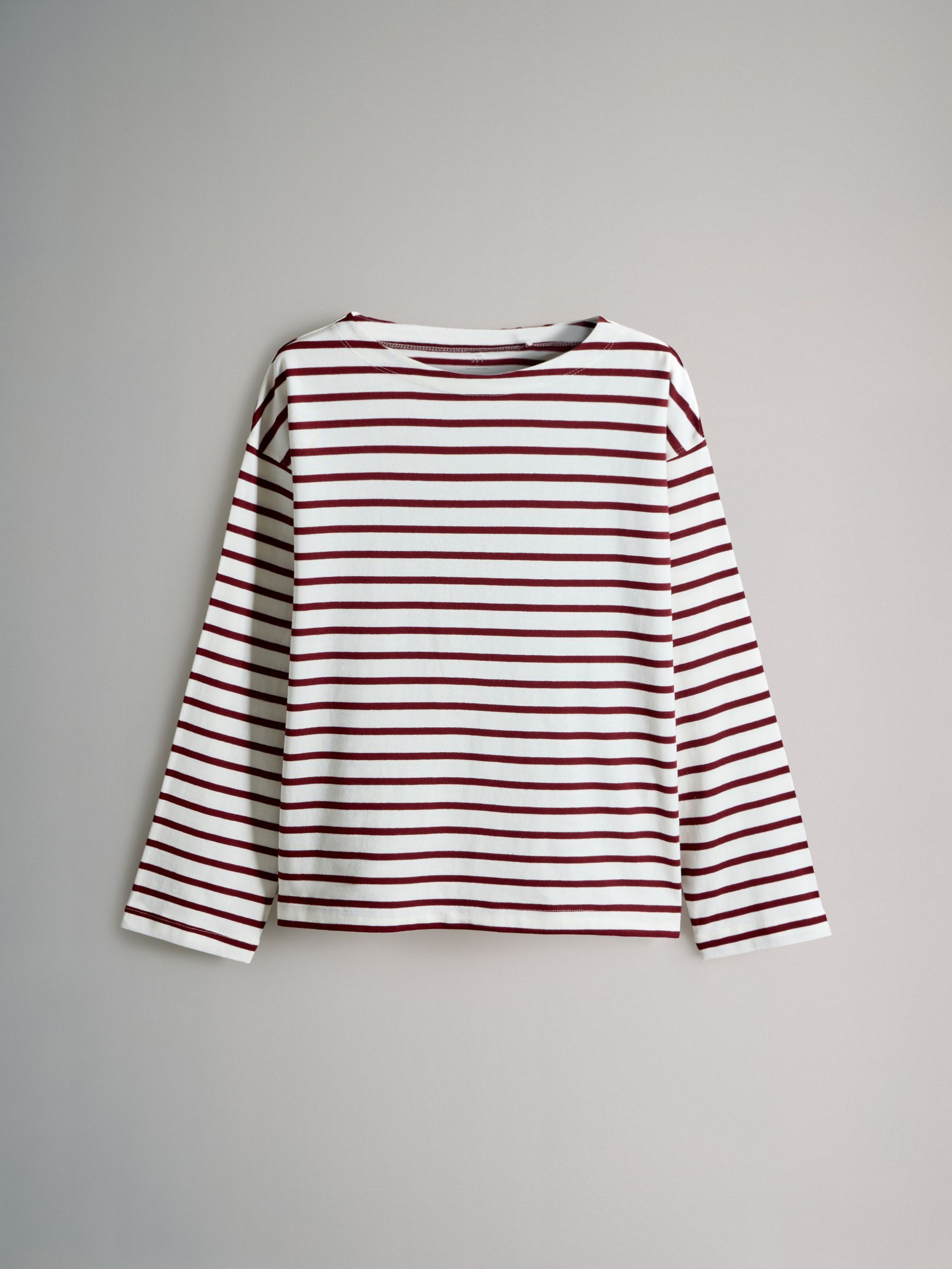 Black/Stripe/Khaki - 3 Pack Boat Neck Heavyweight T-Shirts - Image 2 of 6