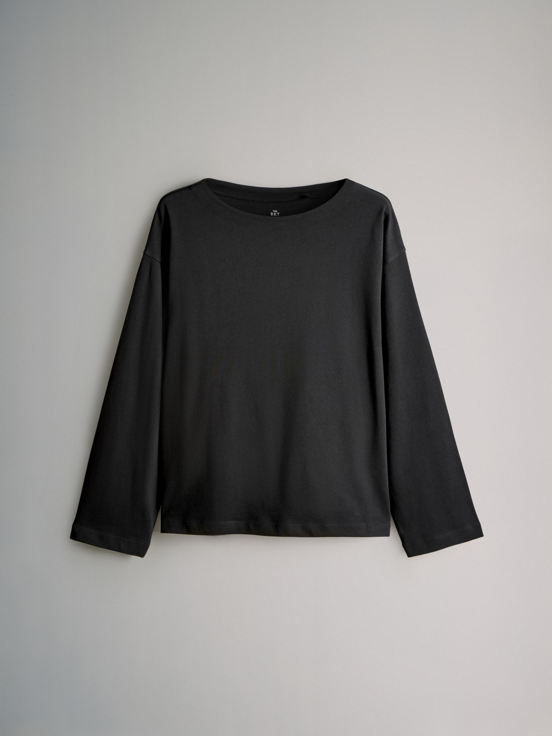 Black/Stripe/Khaki - 3 Pack Boat Neck Heavyweight T-Shirts - Image 4 of 6