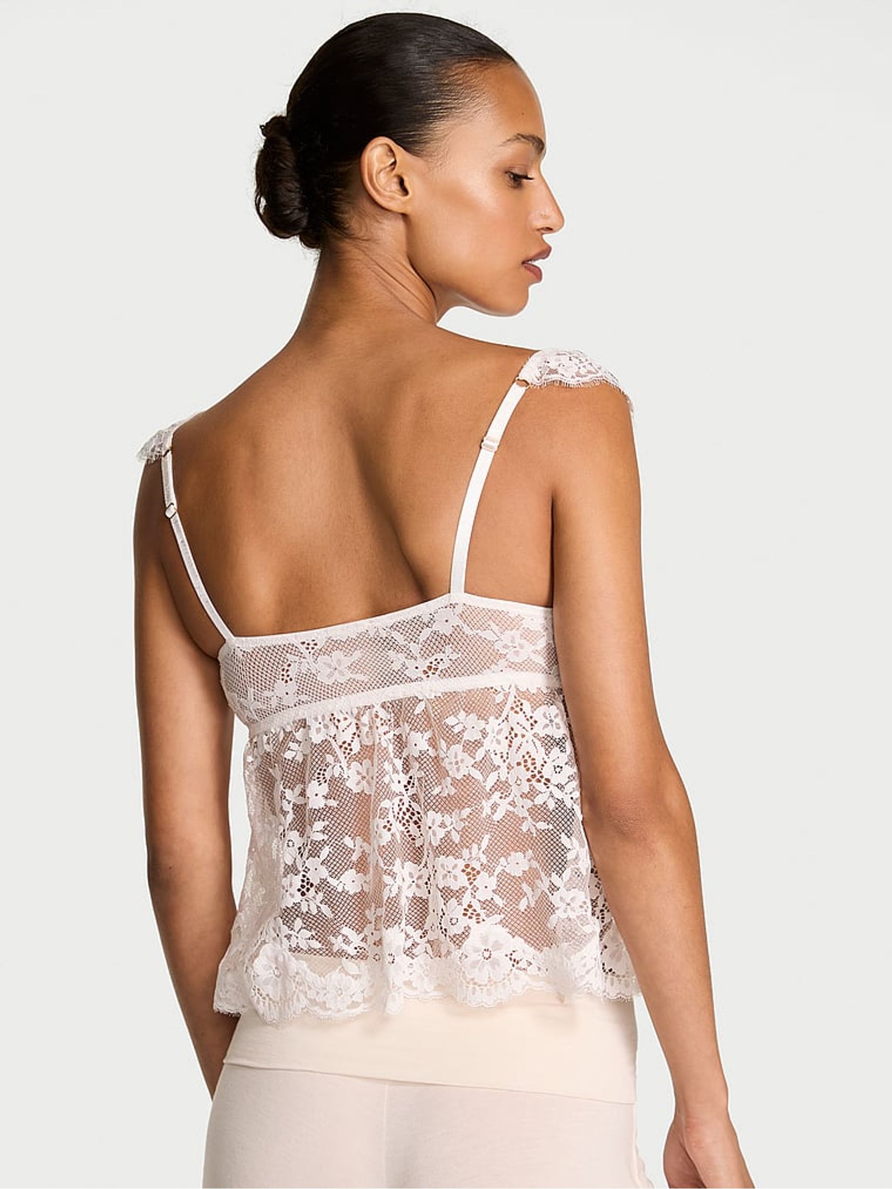 Coconut White Unlined Lace Flyaway Bra Top - Image 2 of 3