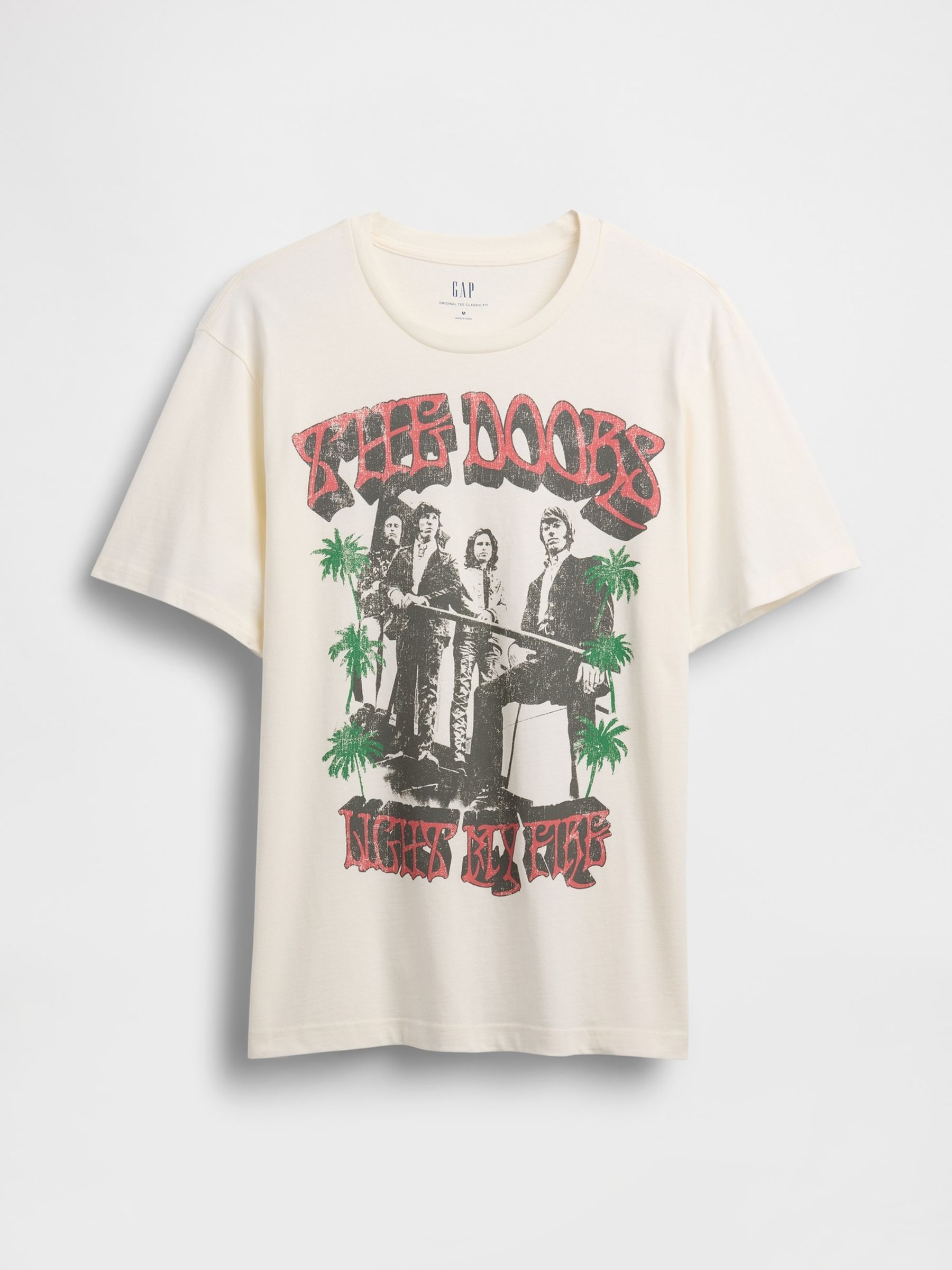 Cream The Doors Short Sleeve Graphic Band T-Shirt - Image 4 of 5