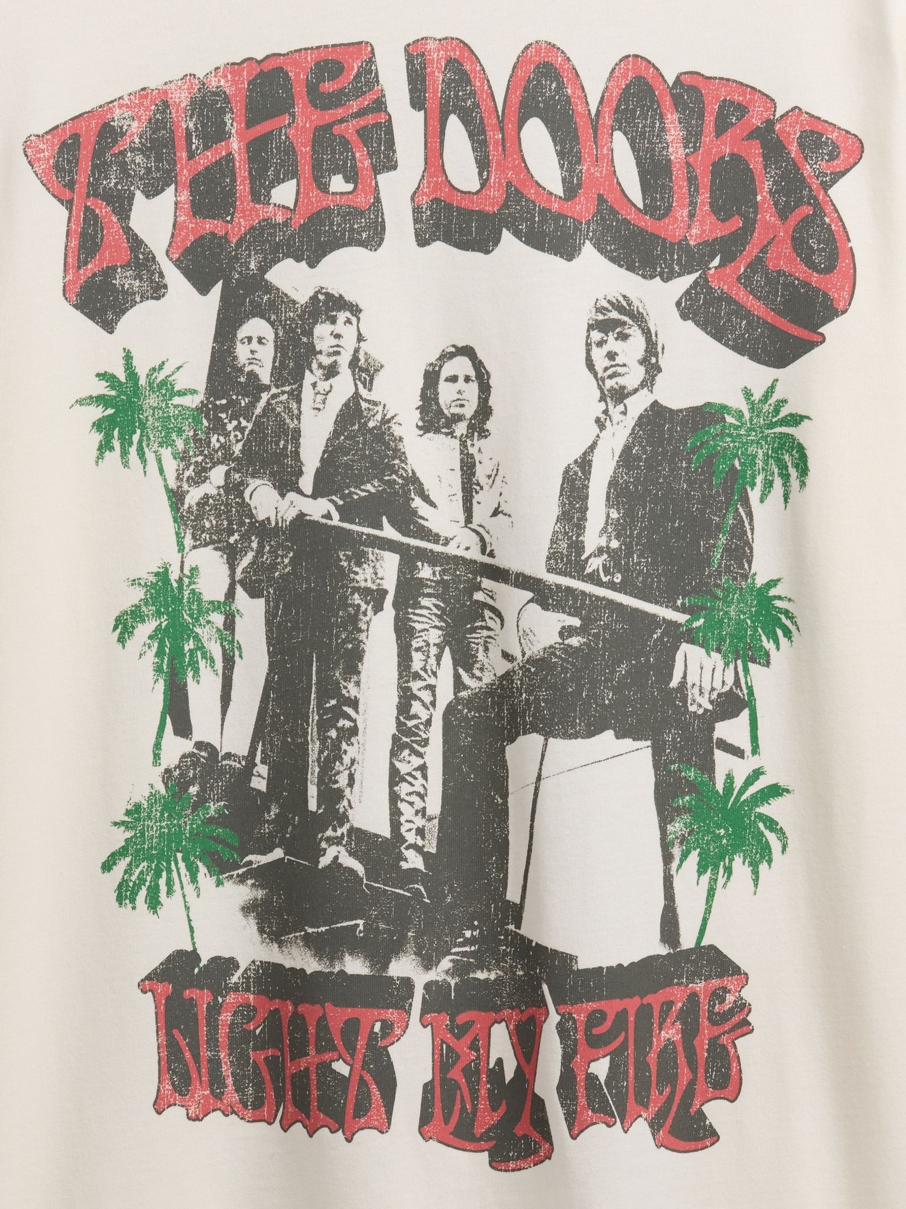 Cream The Doors Short Sleeve Graphic Band T-Shirt - Image 5 of 5