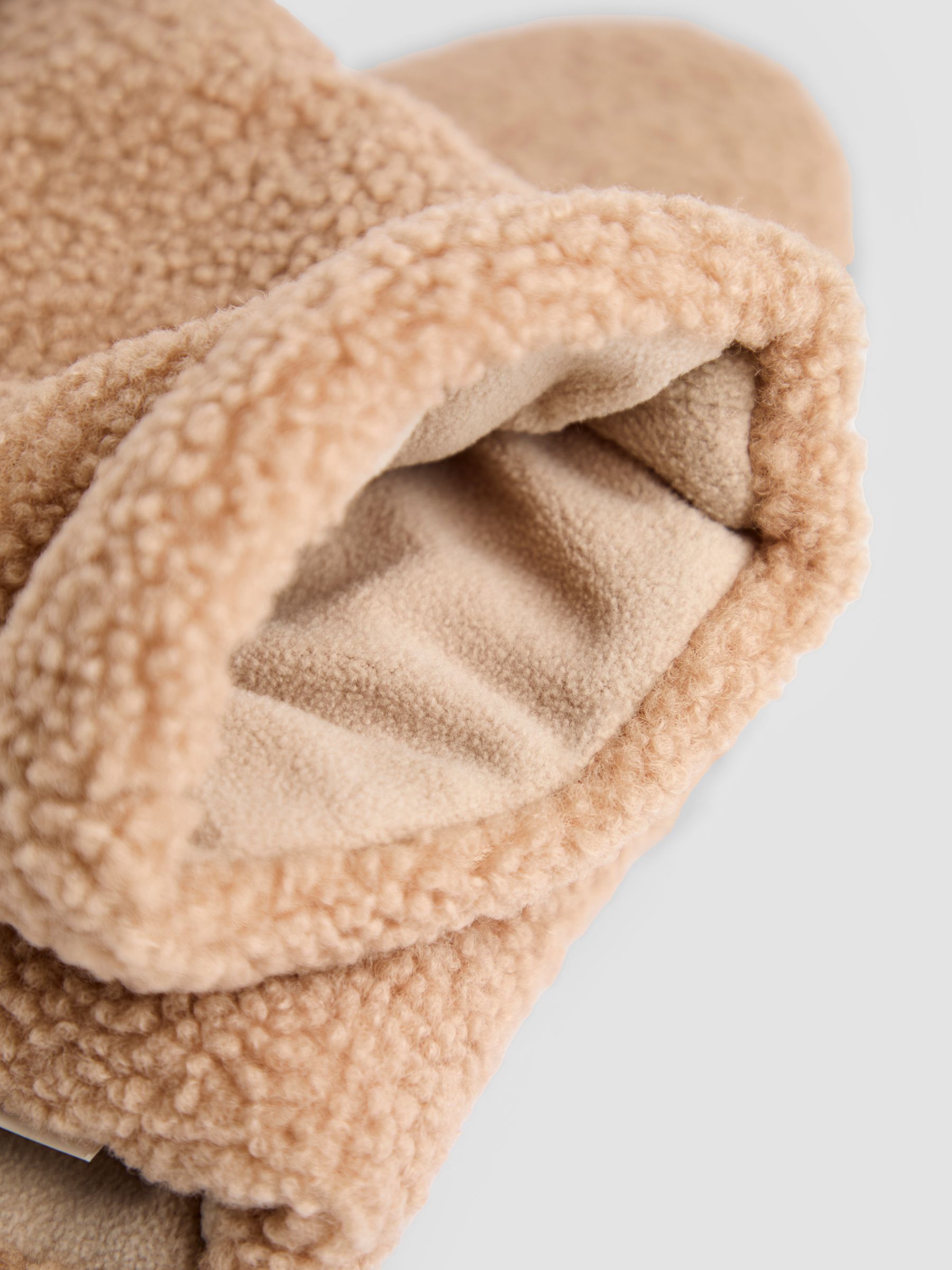 Beige Borg Pram Gloves - Image 4 of 4