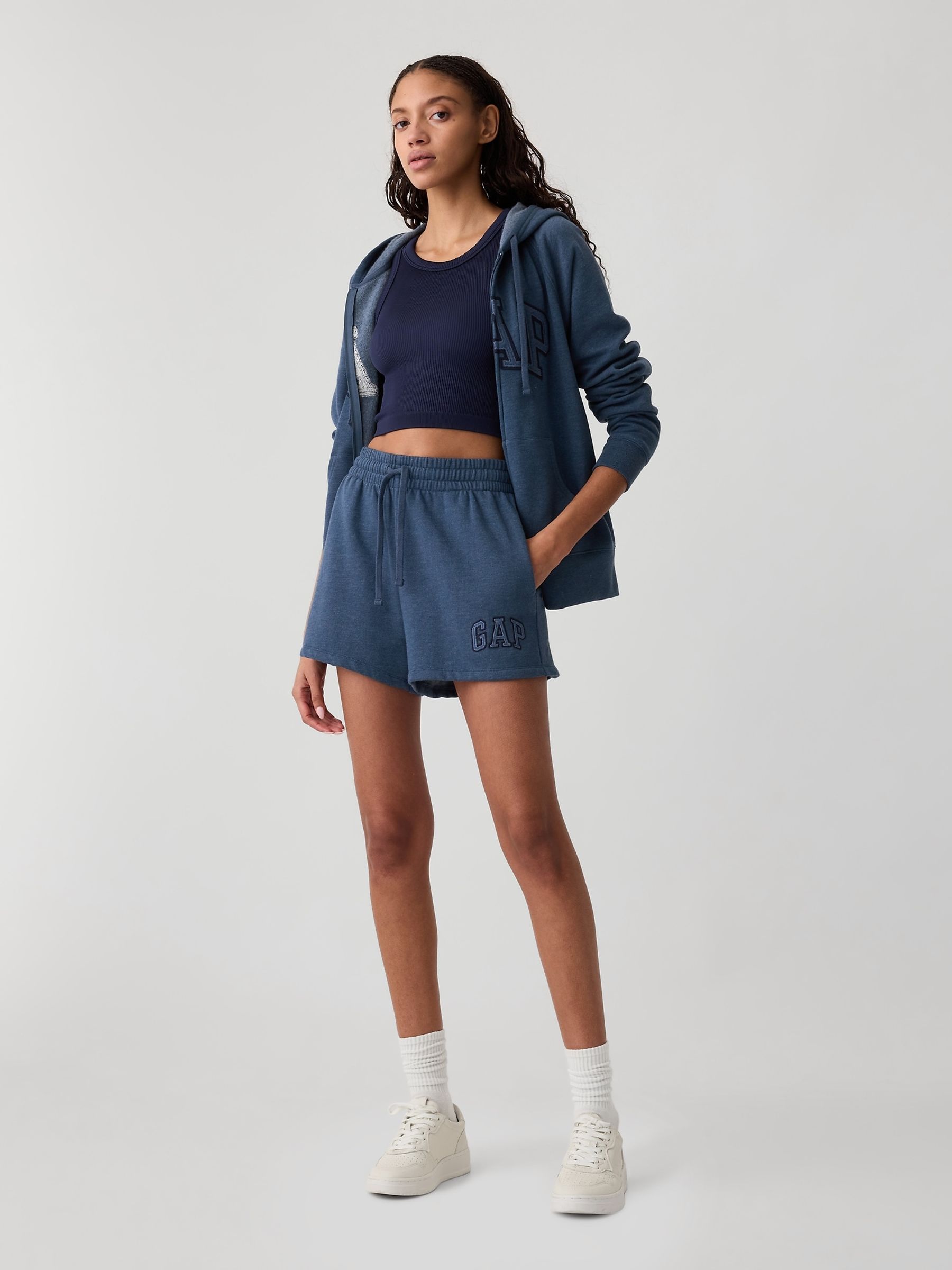 Blue Logo Pull On Shorts - Image 3 of 5