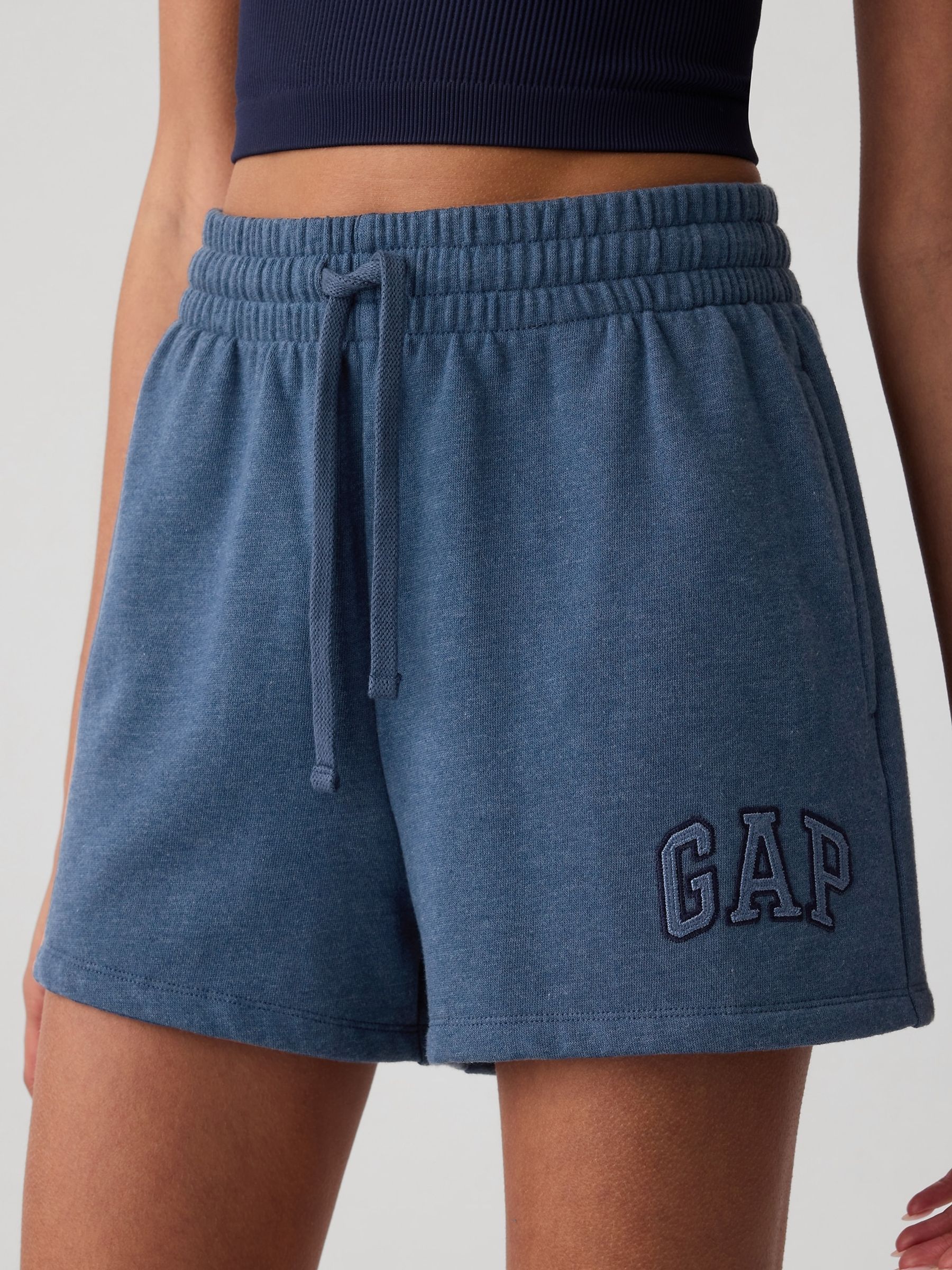 Blue Logo Pull On Shorts - Image 4 of 5
