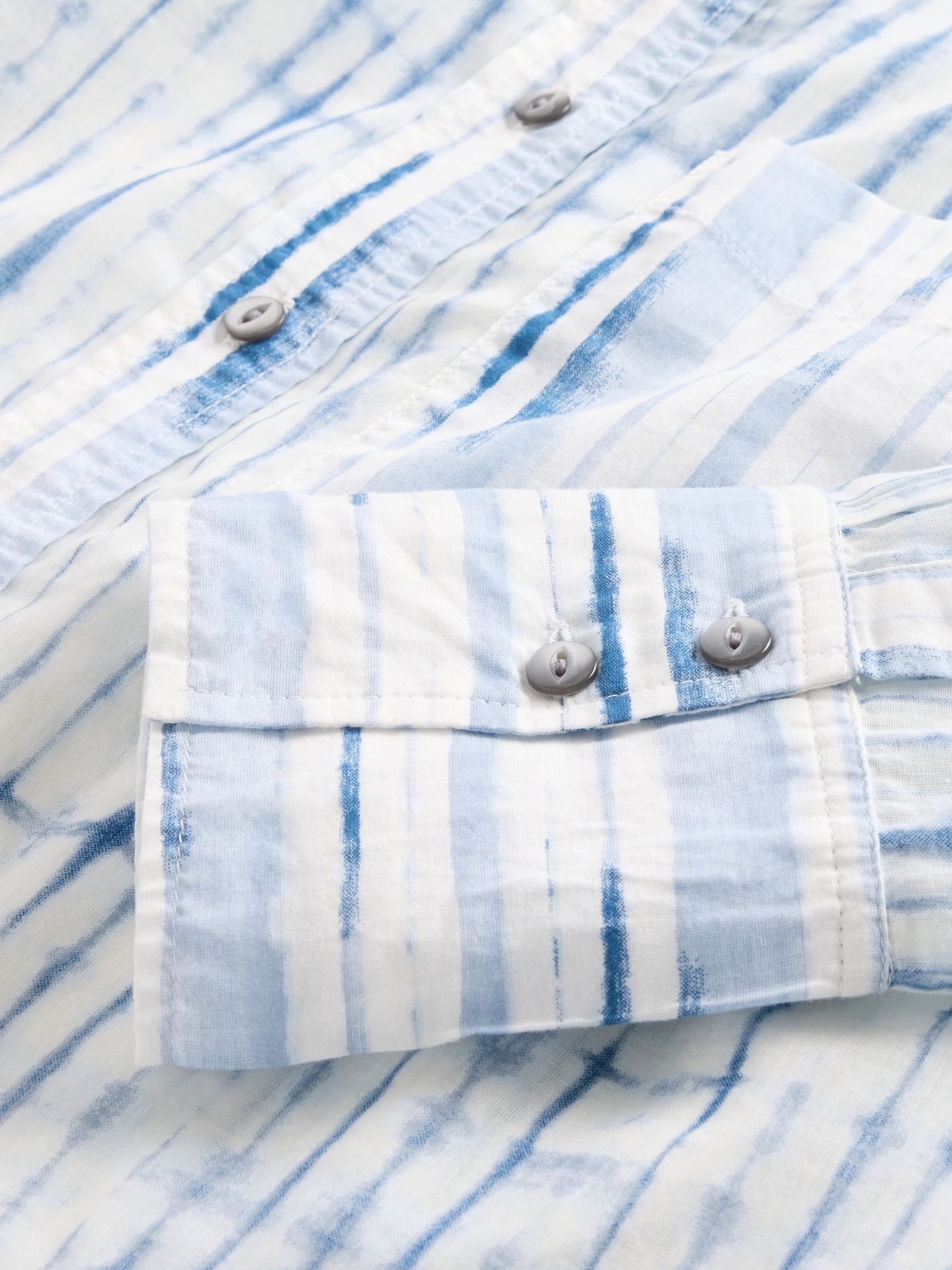 GapStudio Blue Voile Crop Shirt - Image 6 of 6