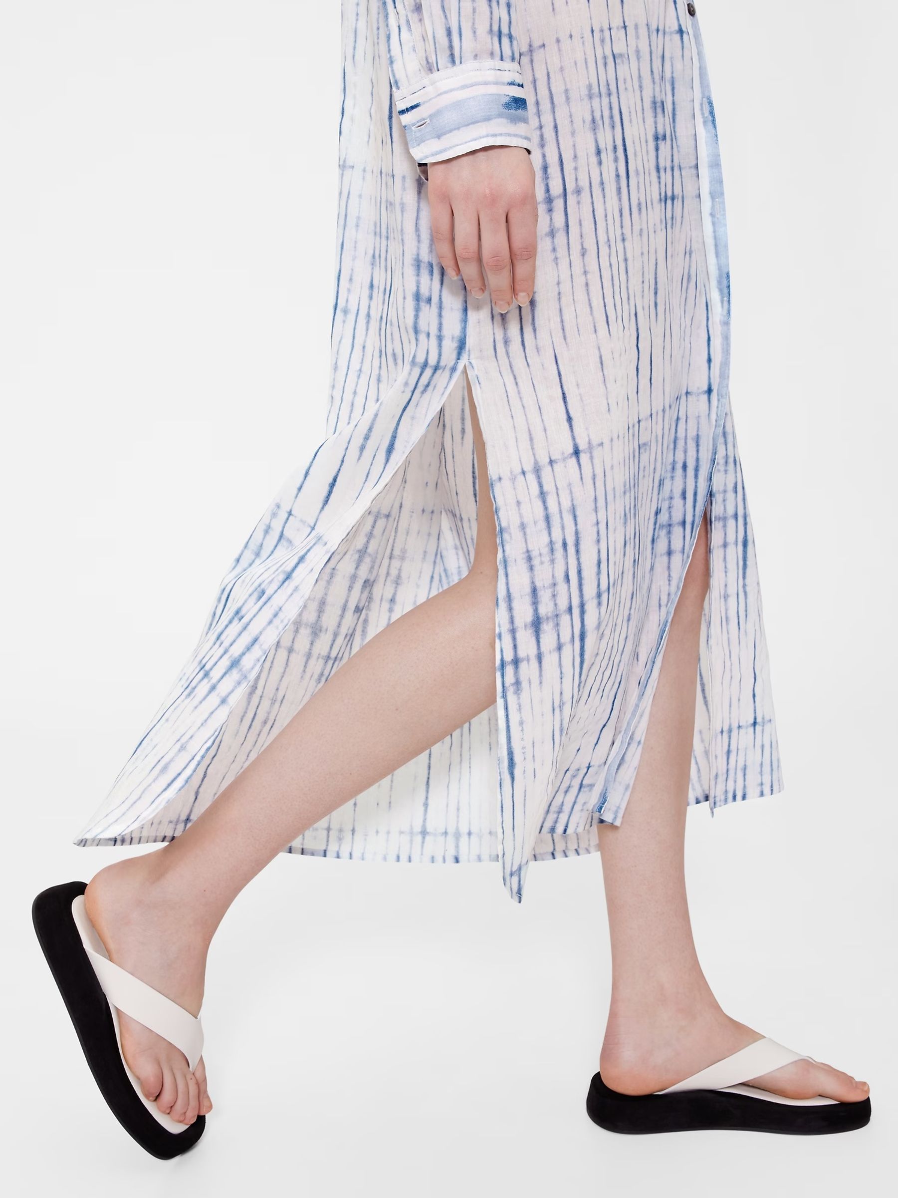 GapStudio Blue/White Voile Shirt Dress - Image 7 of 7