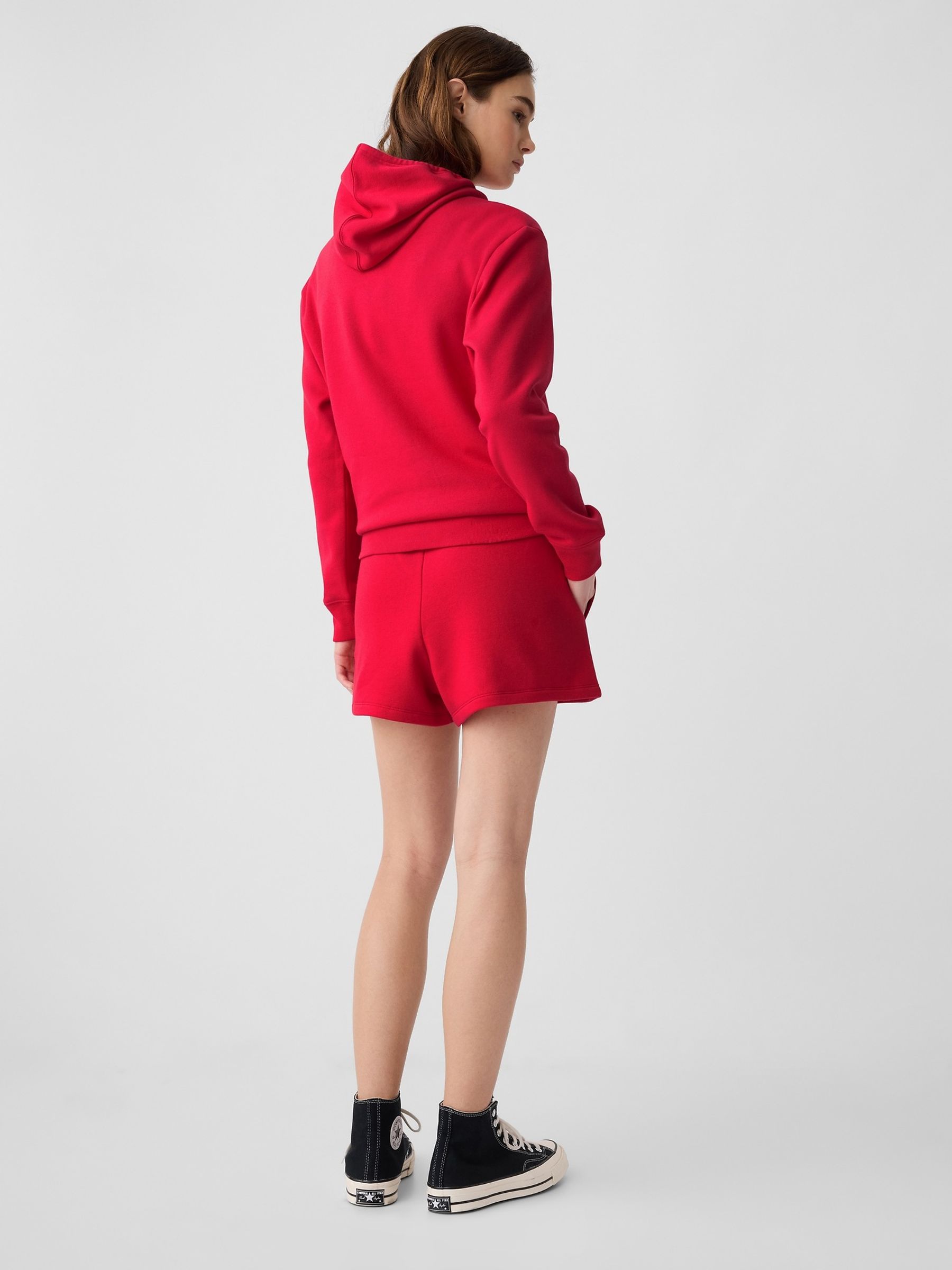 Red Logo Pull On Shorts - Image 2 of 5