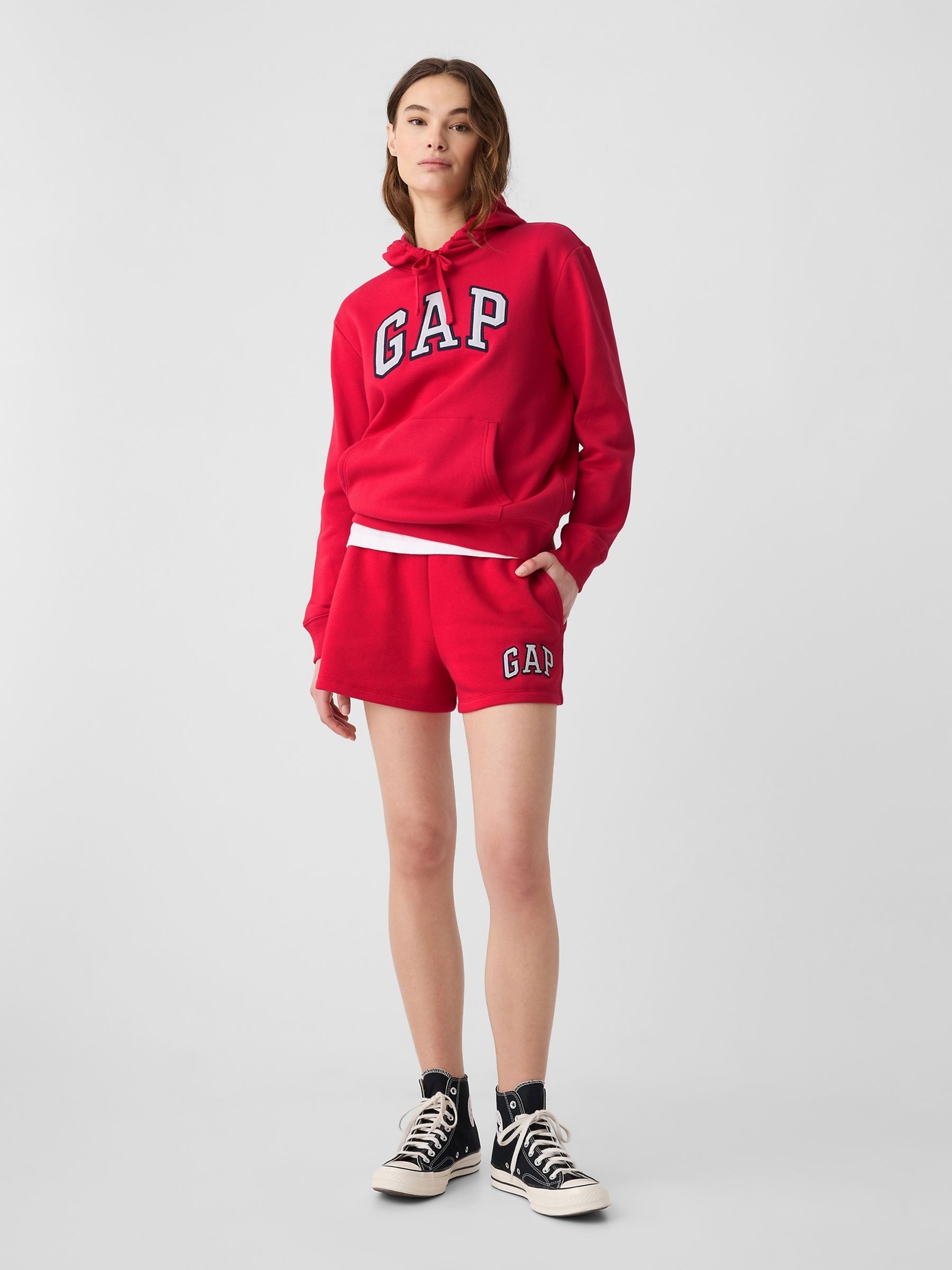 Red Logo Pull On Shorts - Image 3 of 5