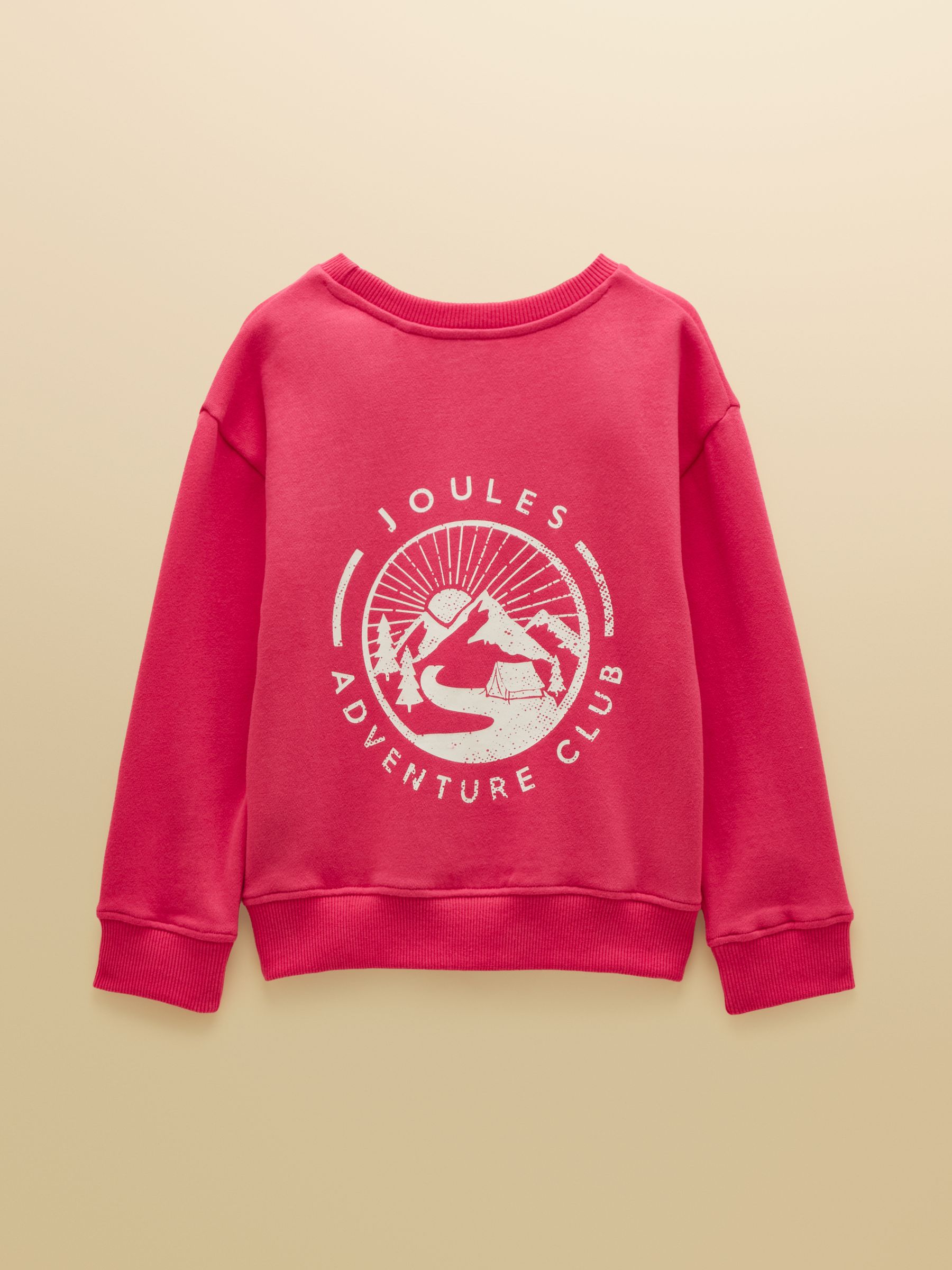 Pink Girls' Back Print Crew neck Sweatshirt - Image 2 of 4