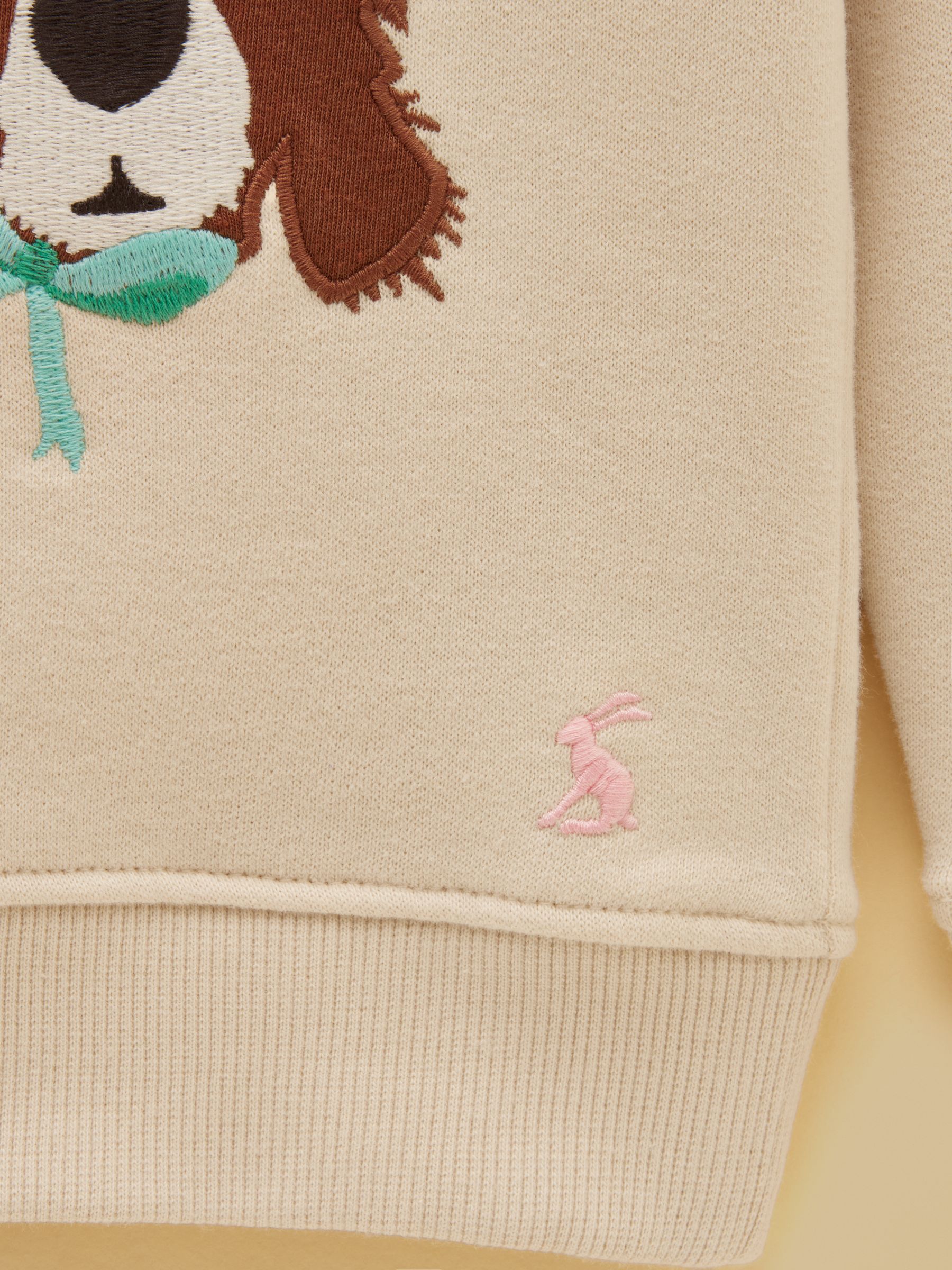 Oatmeal Girls' Embroidered Sweatshirt - Image 3 of 5