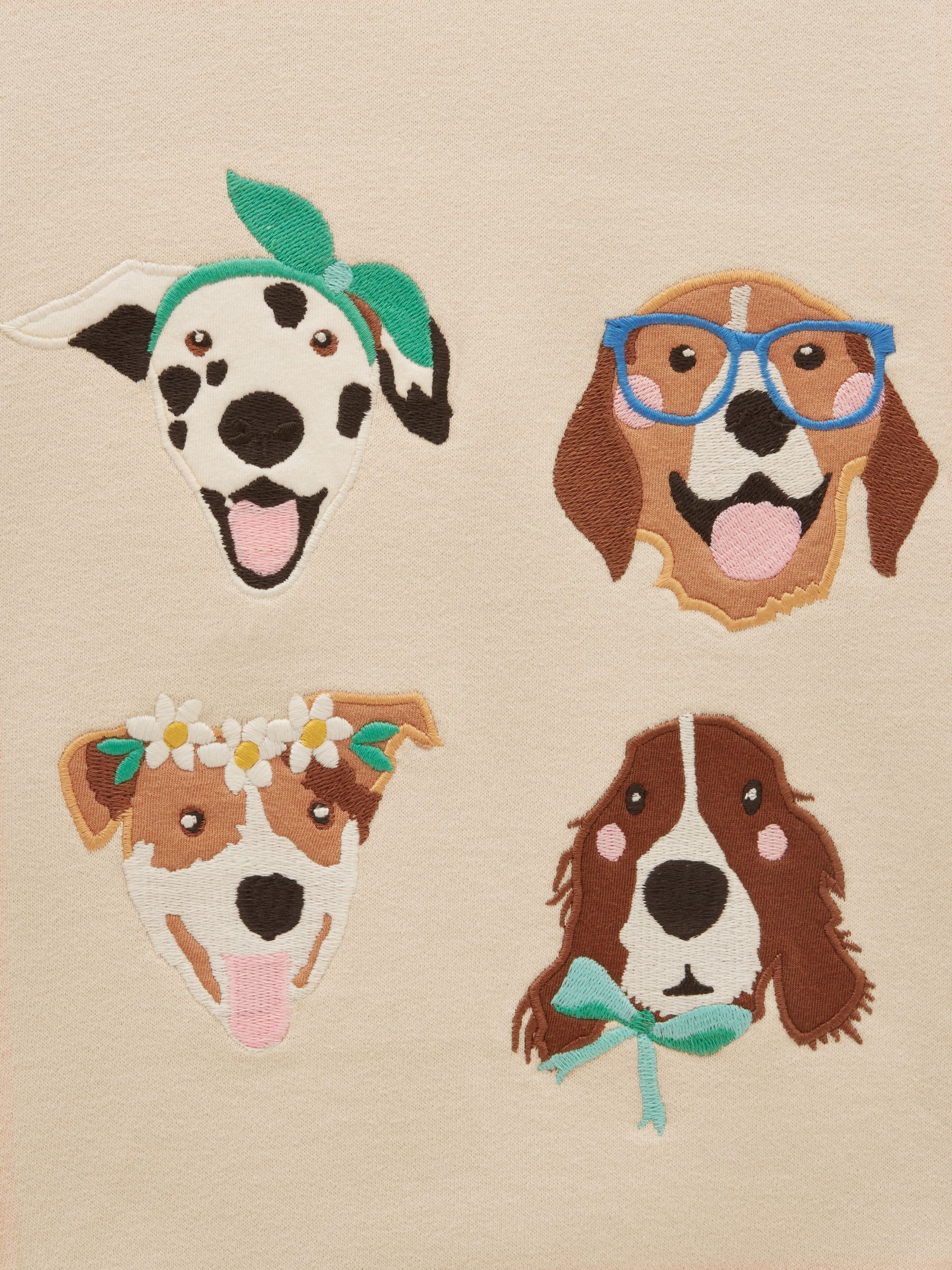 Oatmeal Girls' Embroidered Sweatshirt - Image 4 of 5