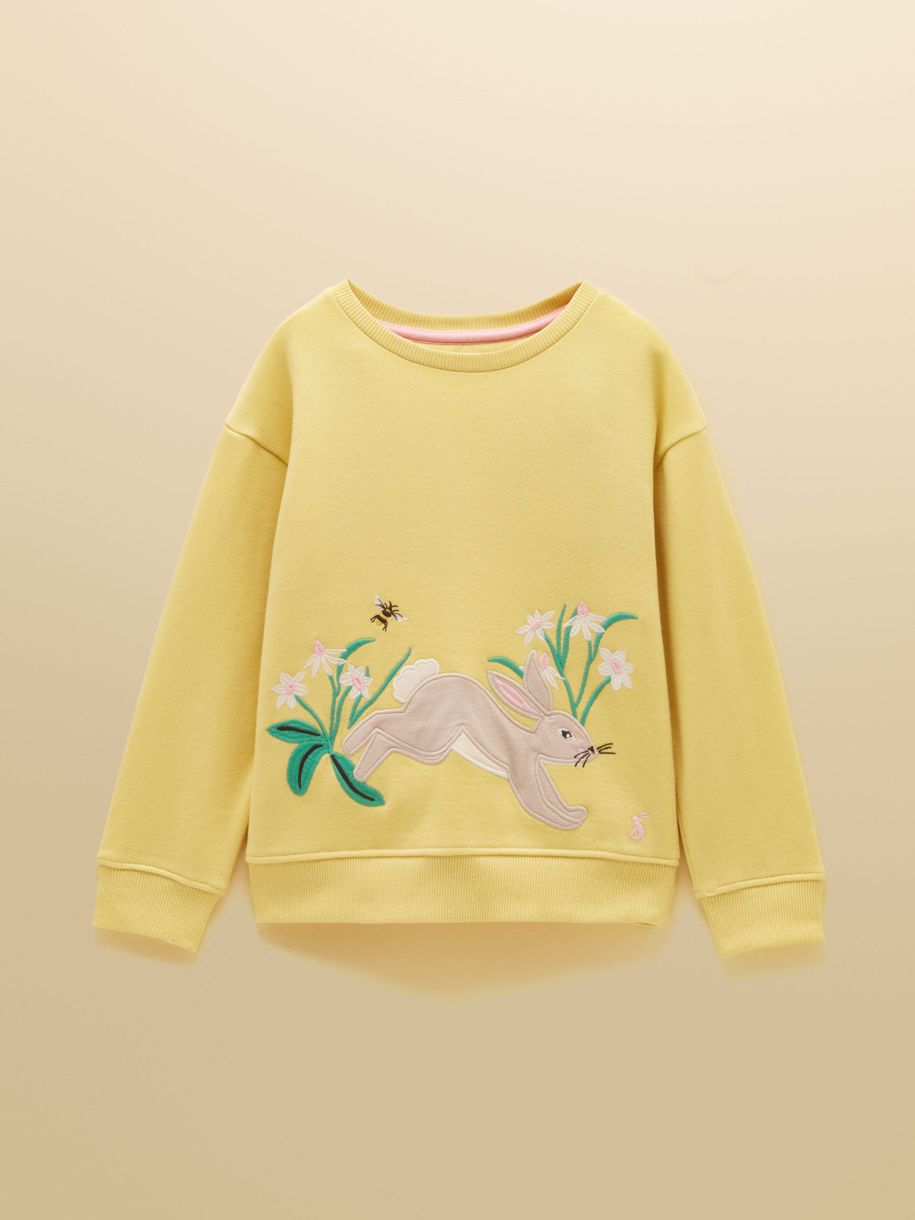 Yellow Bunny Girls' Embroidered Sweatshirt - Image 1 of 5