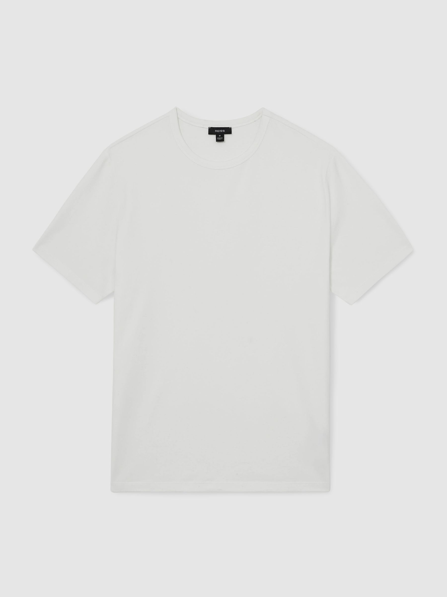 Stretch-Cotton Crew-Neck T-Shirt in White - Image 2 of 7