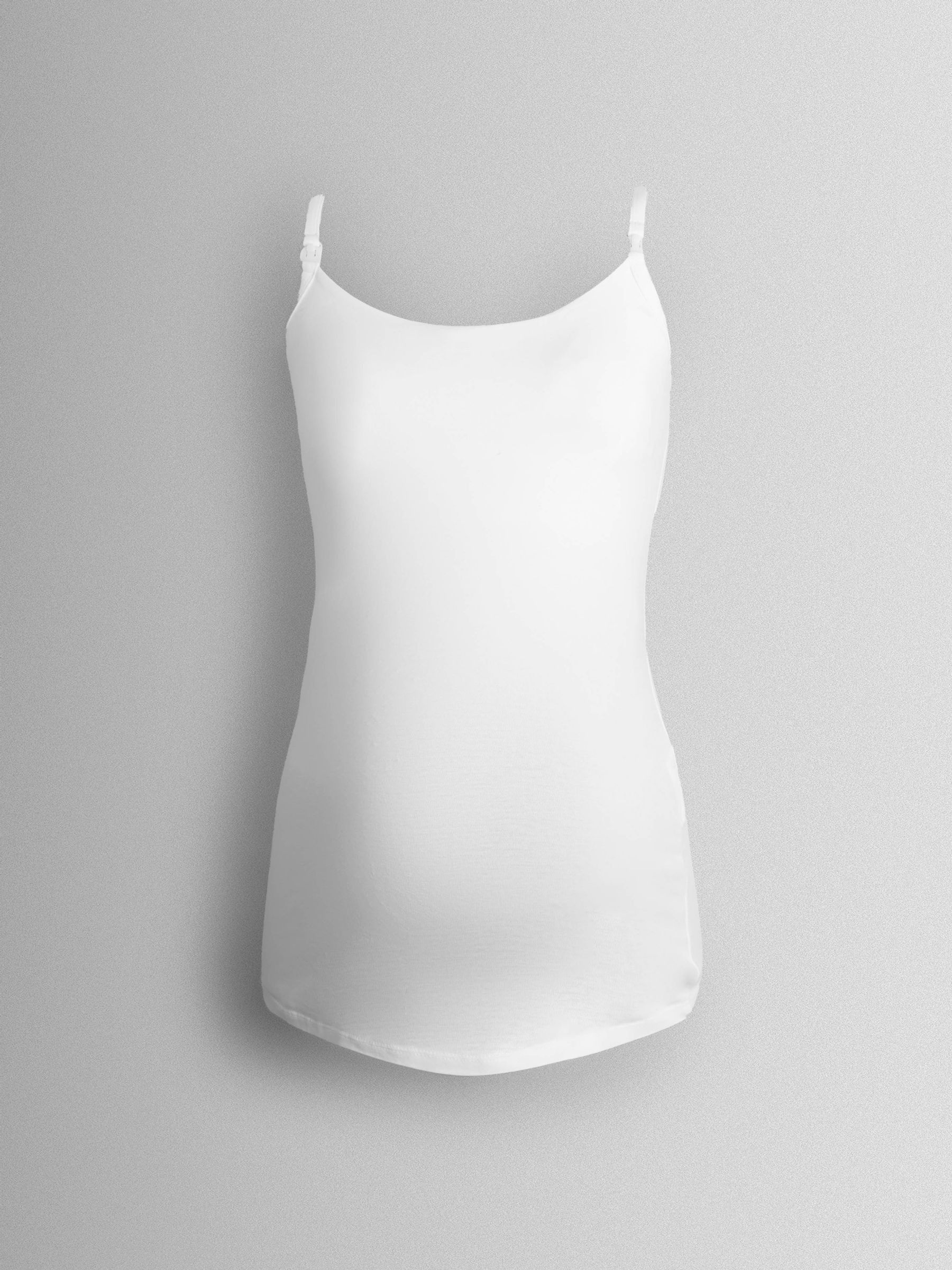 White 2-Pack Maternity & Nursing Vest Tops - Image 2 of 15