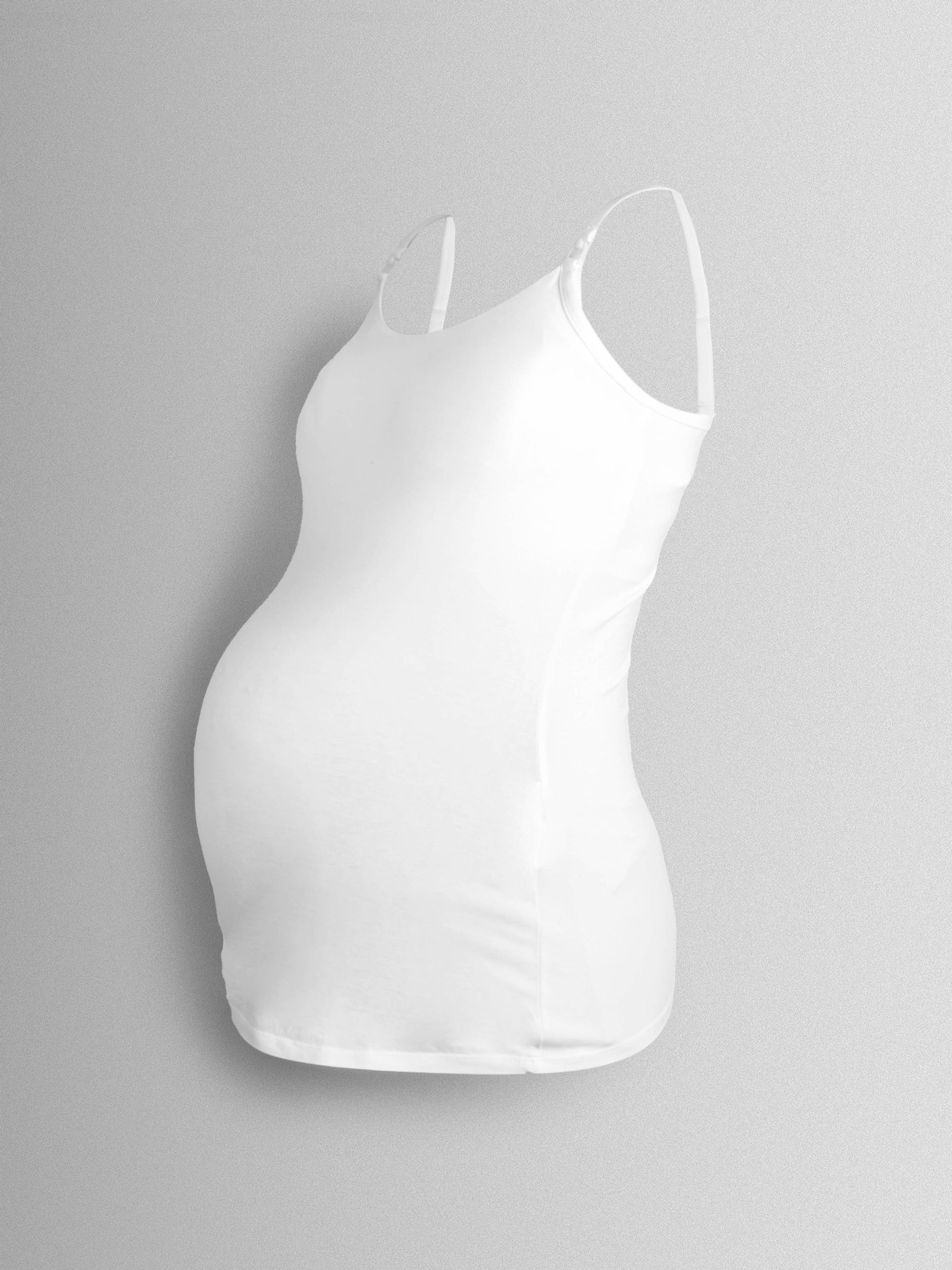 White 2-Pack Maternity & Nursing Vest Tops - Image 3 of 15